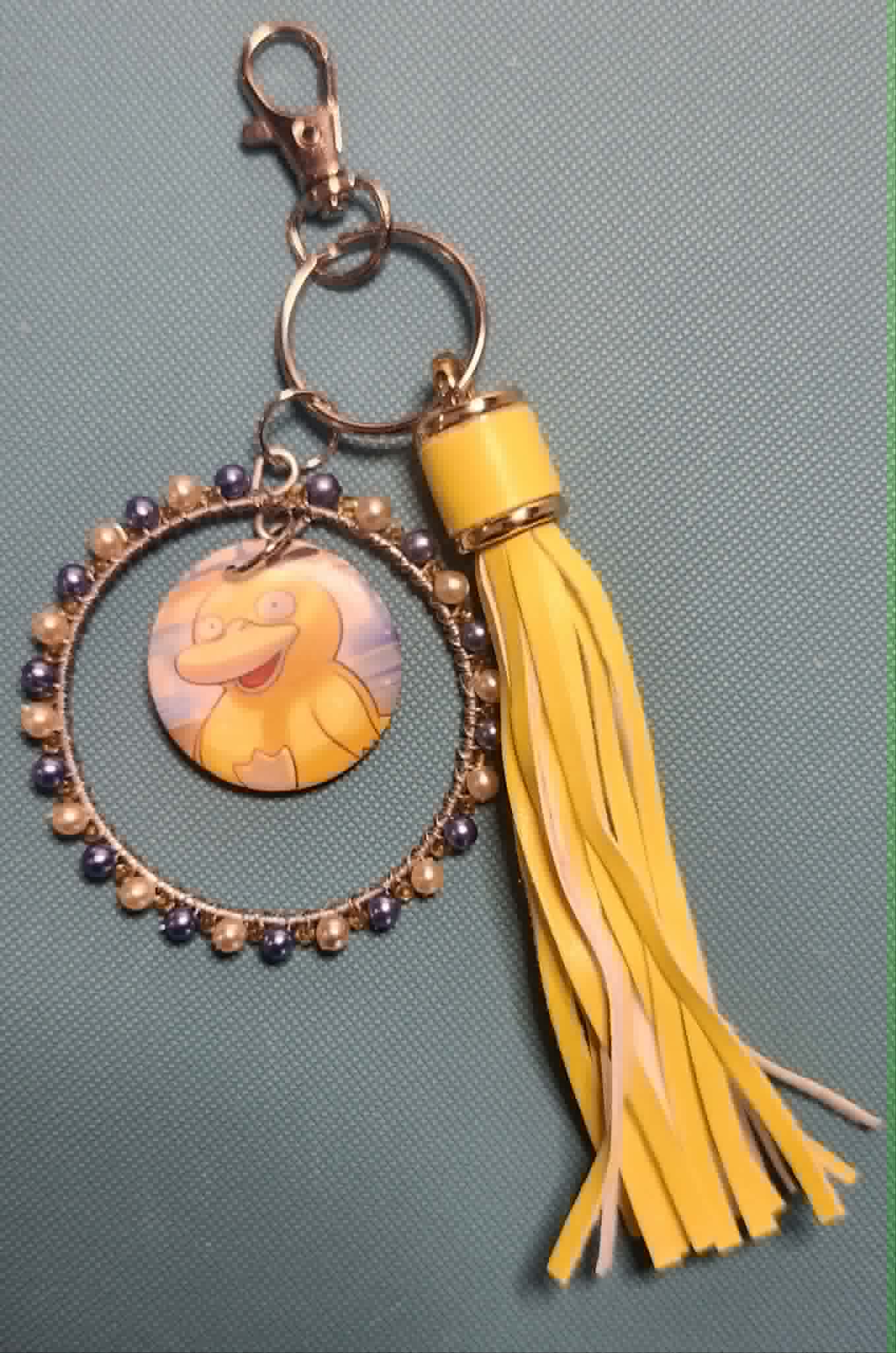 Psyduck Daydream Charm – Handmade Pokémon-Inspired Bag Charm, Keychain & Car Accessory