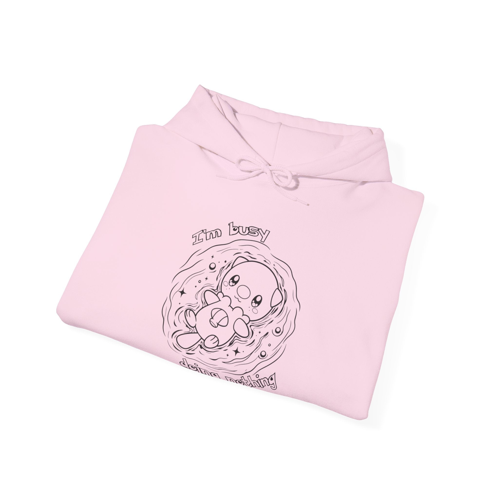 Otter Busy Doing Nothing Otter Hoodie | Cute Swimming Animal Graphic