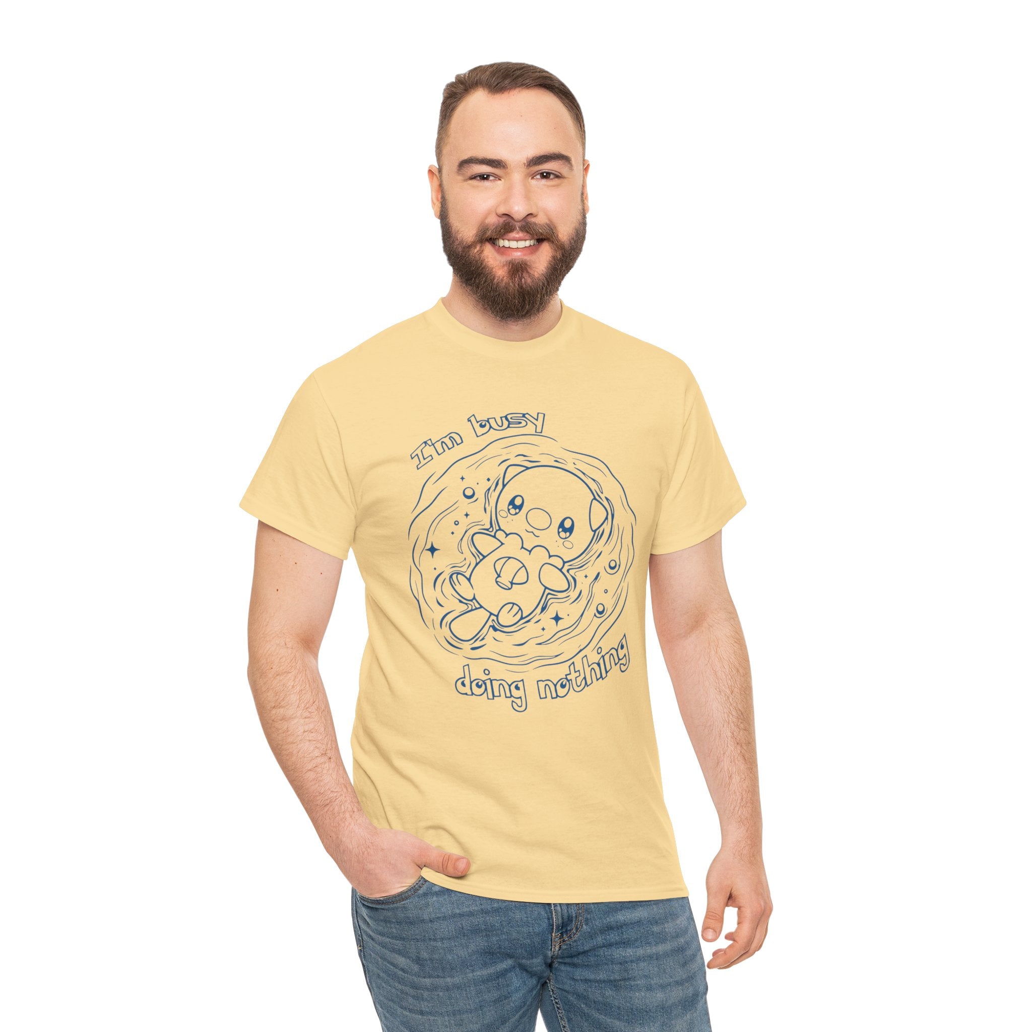 Otter Busy Doing Nothing Funny Quote T-Shirt Cute Otter Swimming Adorable Animal