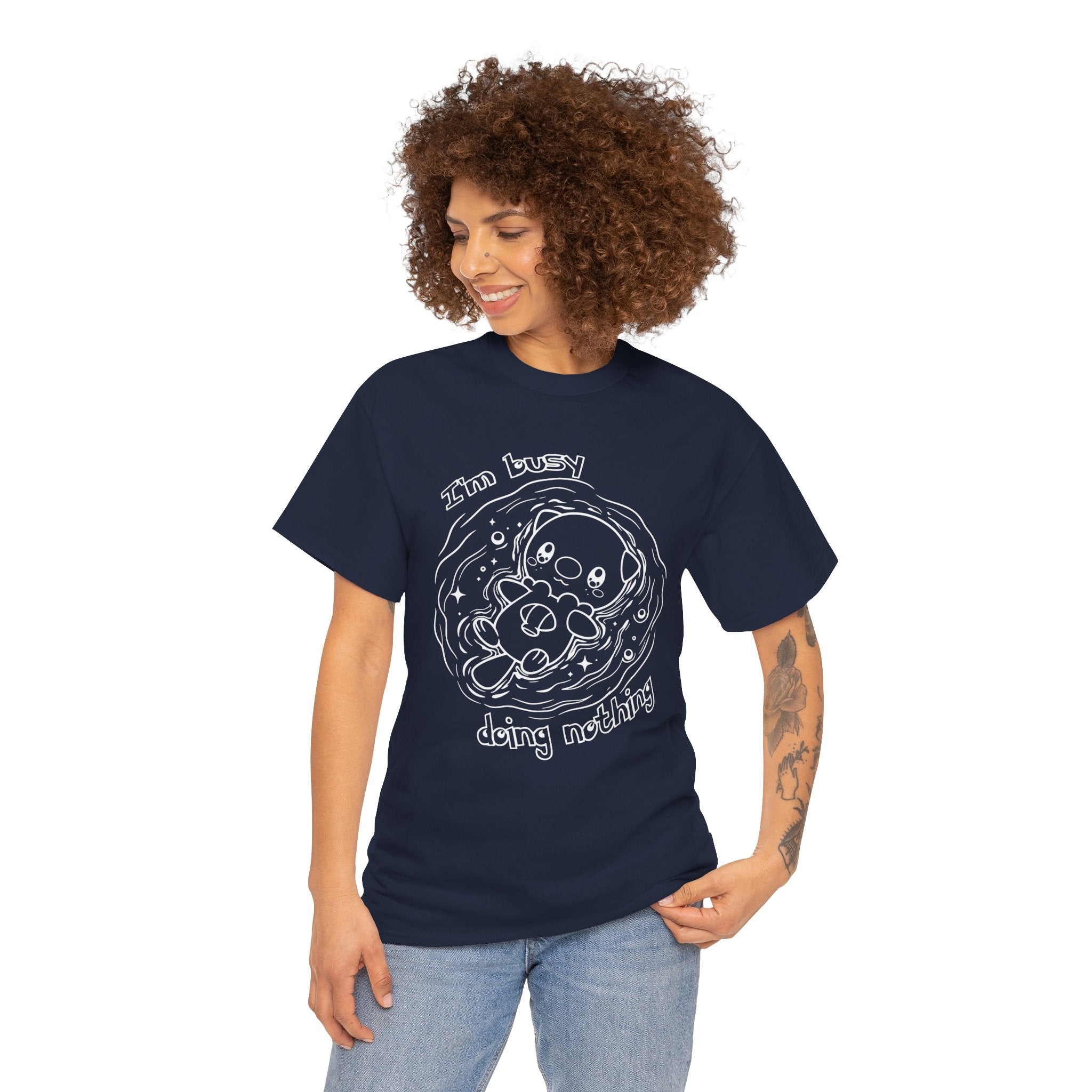 Otter Busy Doing Nothing Funny Quote T-Shirt Cute Otter Swimming Adorable Animal