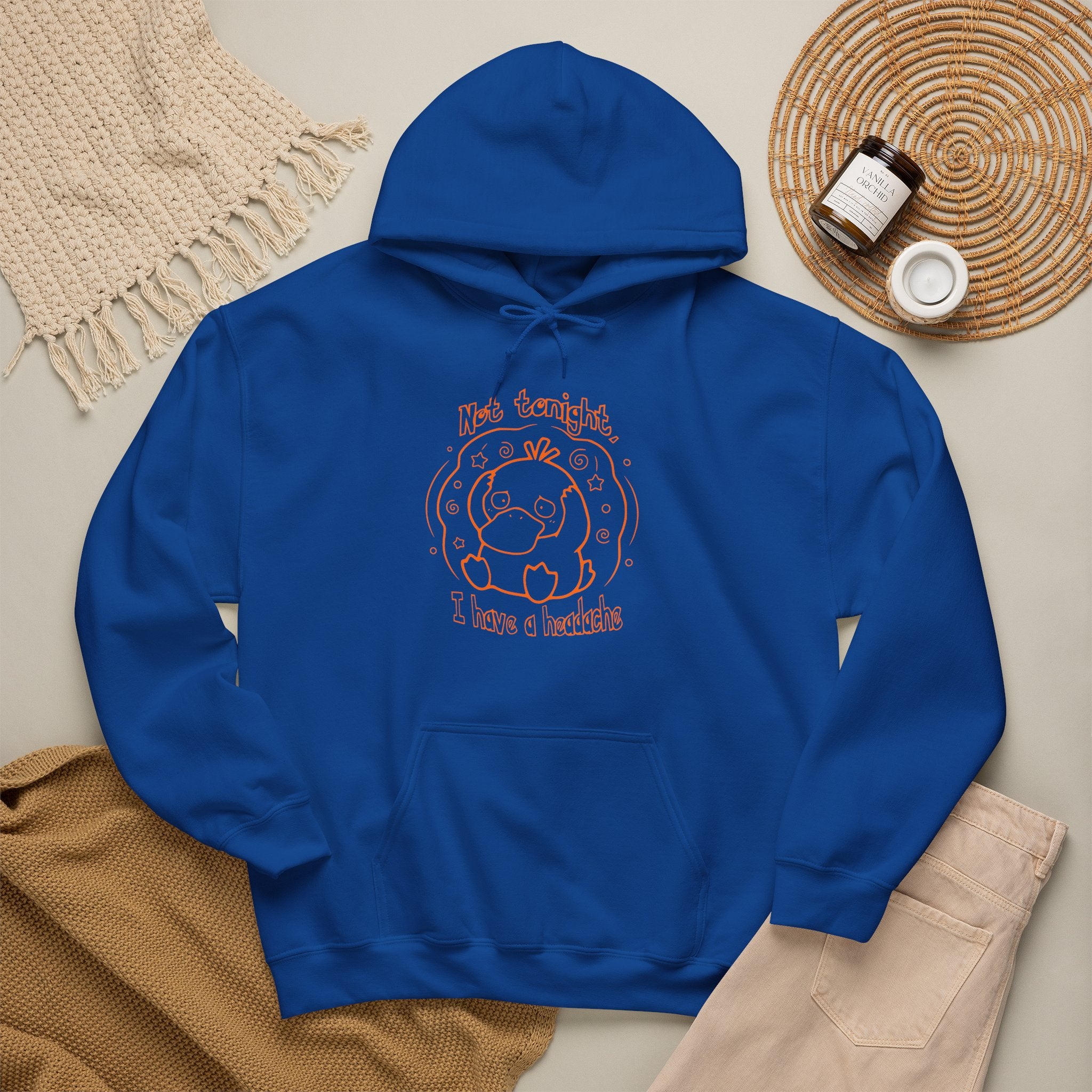 Duck Not Tonight I Have A Headache Funny Duck Hoodie Sweater Cute Animal Wife Girlfriend Gift Sweatshirt