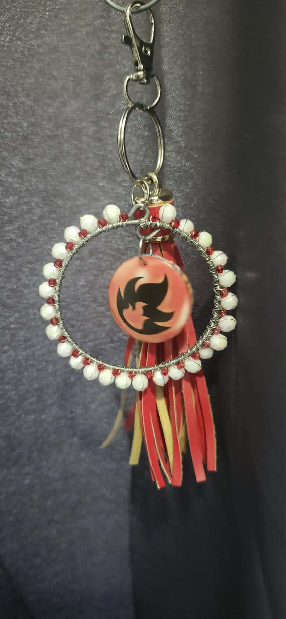Scorbunny Blaze Charm – Handmade Pokémon-Inspired Bag Charm, Keychain & Car Accessory
