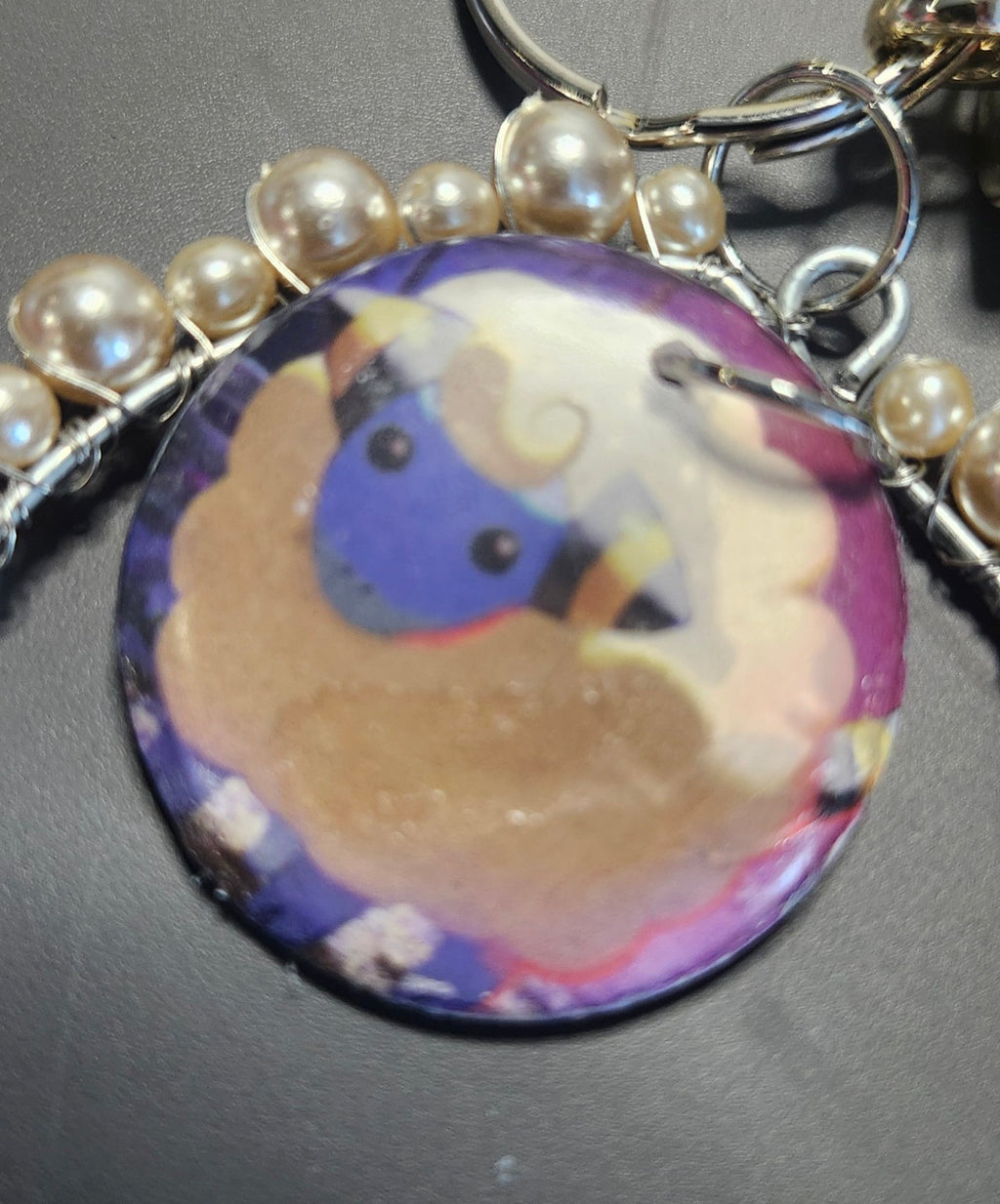 Mareep Beaded Charm