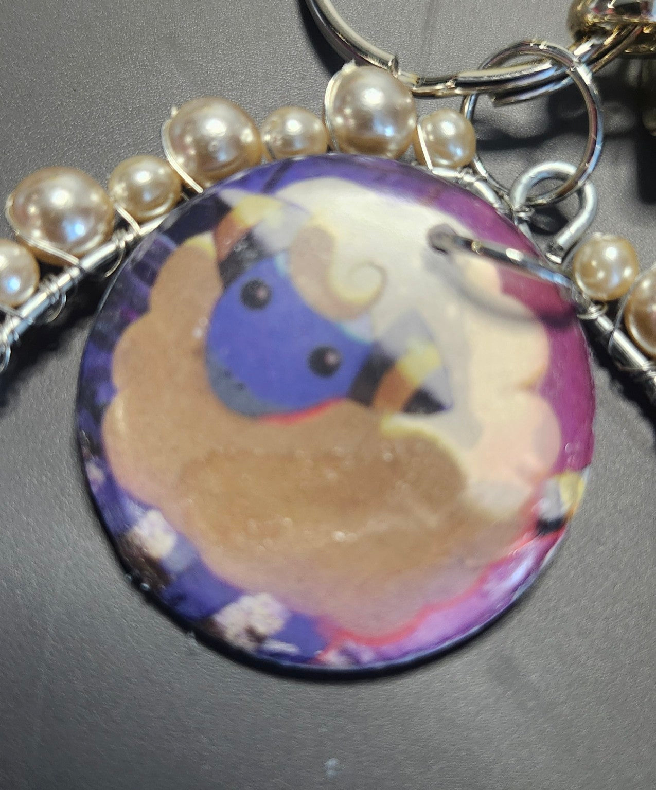 Mareep Beaded Charm
