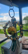 Oshawott Ocean Charm | Cute Beaded Tassel Bag Charm