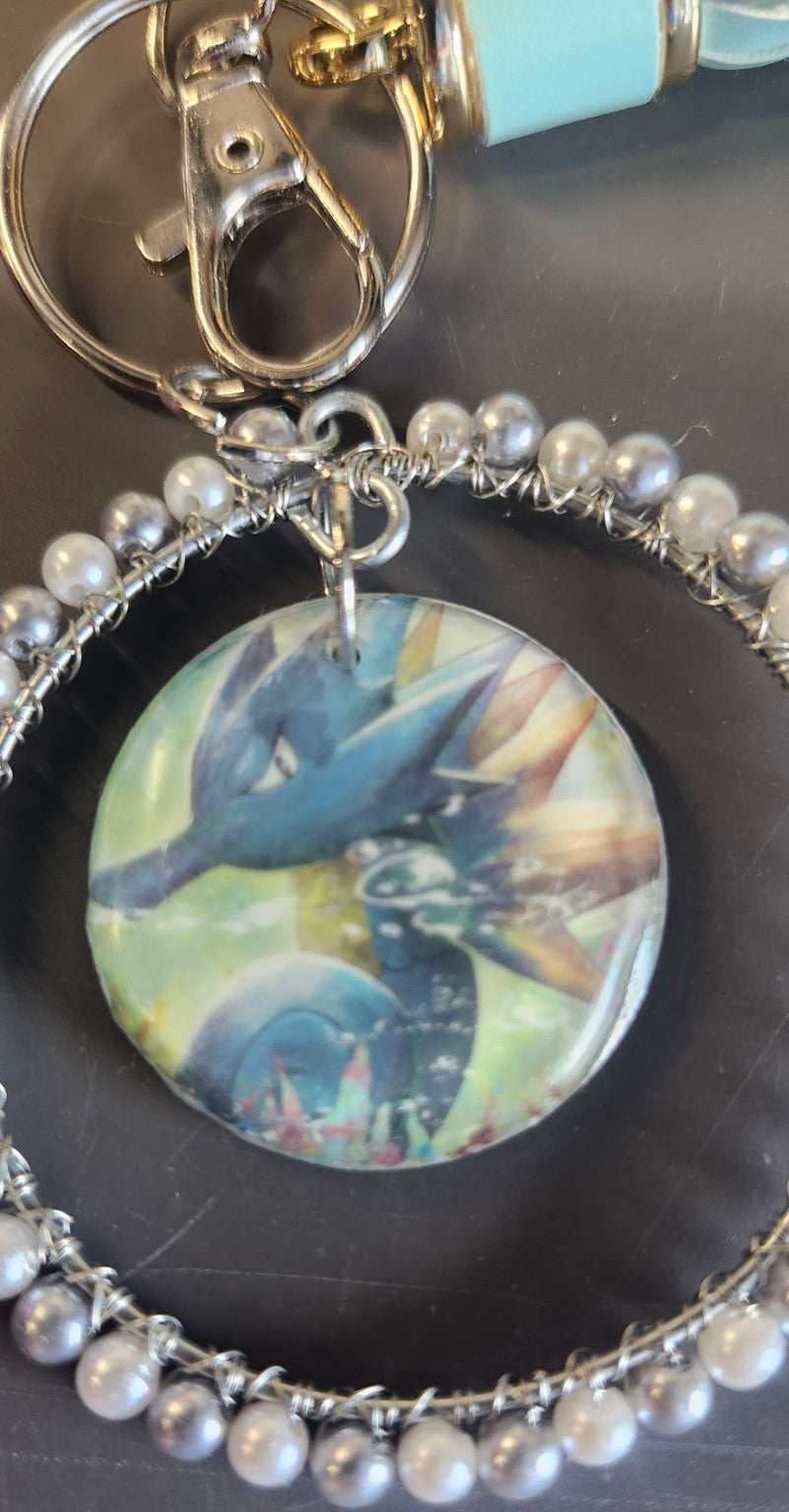 Seadra Ocean Charm | Pearl Beaded Tassel Bag Charm