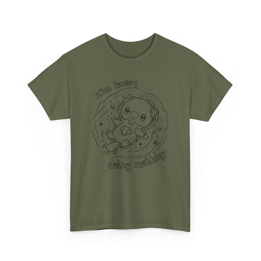Otter Busy Doing Nothing Funny Quote T-Shirt Cute Otter Swimming Adorable Animal
