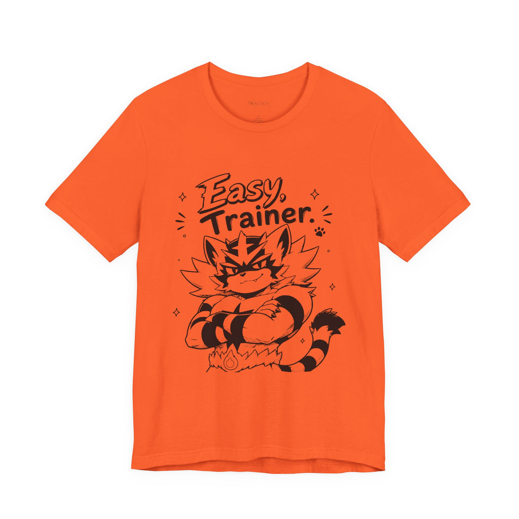 Easy Trainer Easy tiger illustration T-Shirt | cartoon wrestling funny cat graphic tee