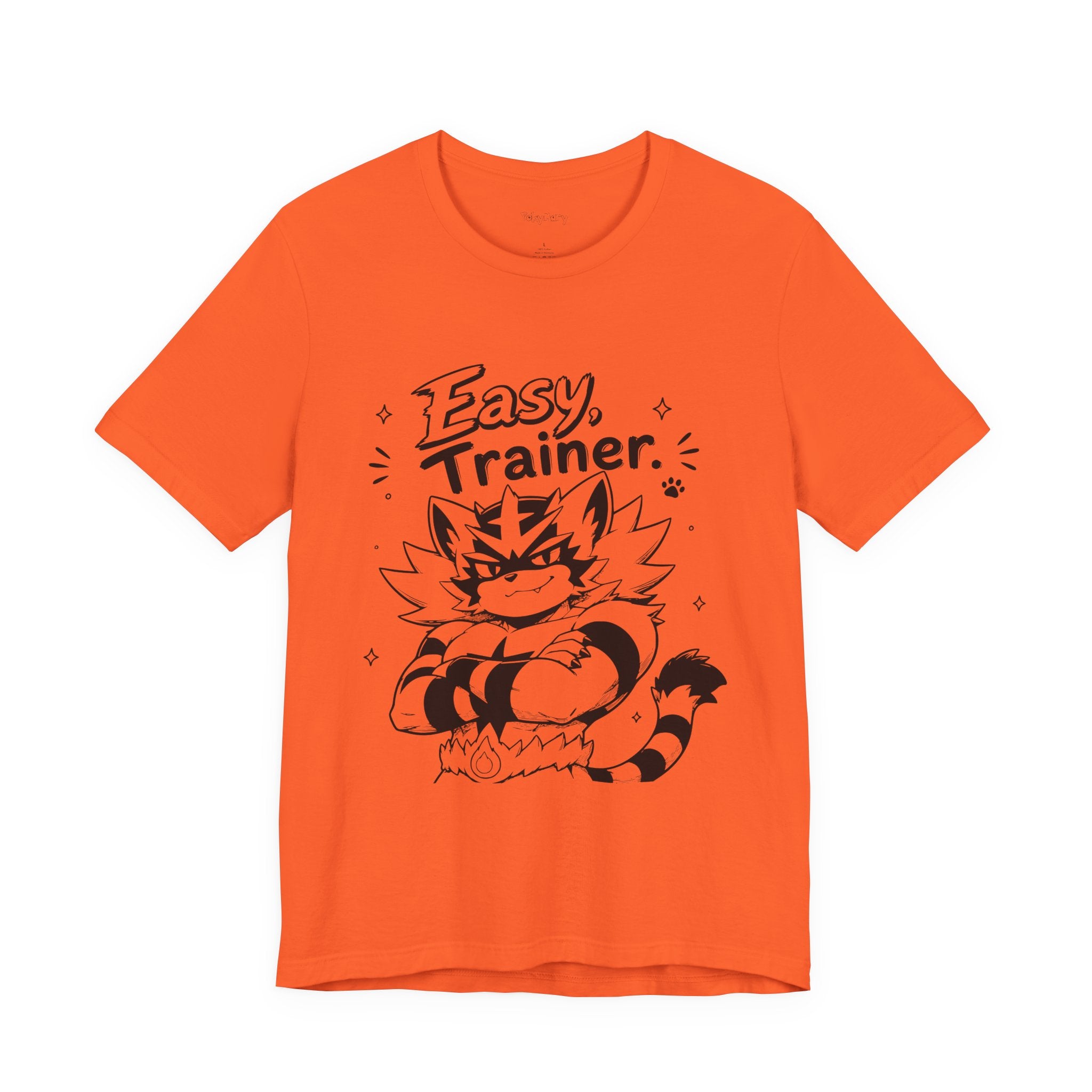 Easy Trainer Easy tiger illustration T-Shirt | cartoon wrestling funny cat graphic tee