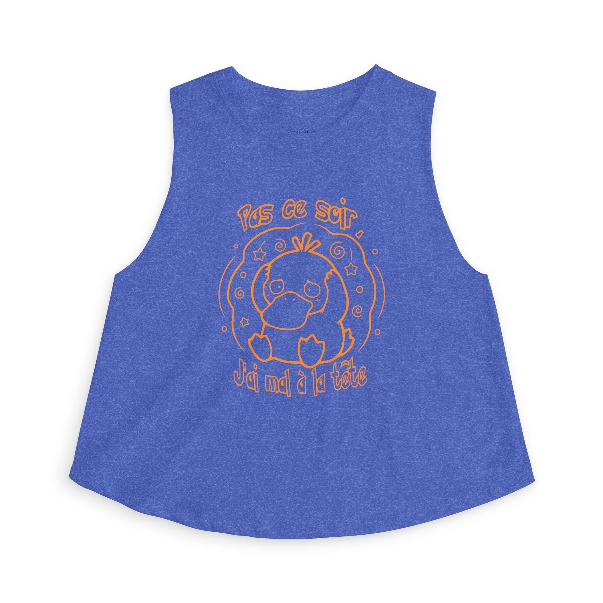 Crop Top inspiré de Psykokwak (Psyduck), Pas ce soir, j'ai mal à la tête