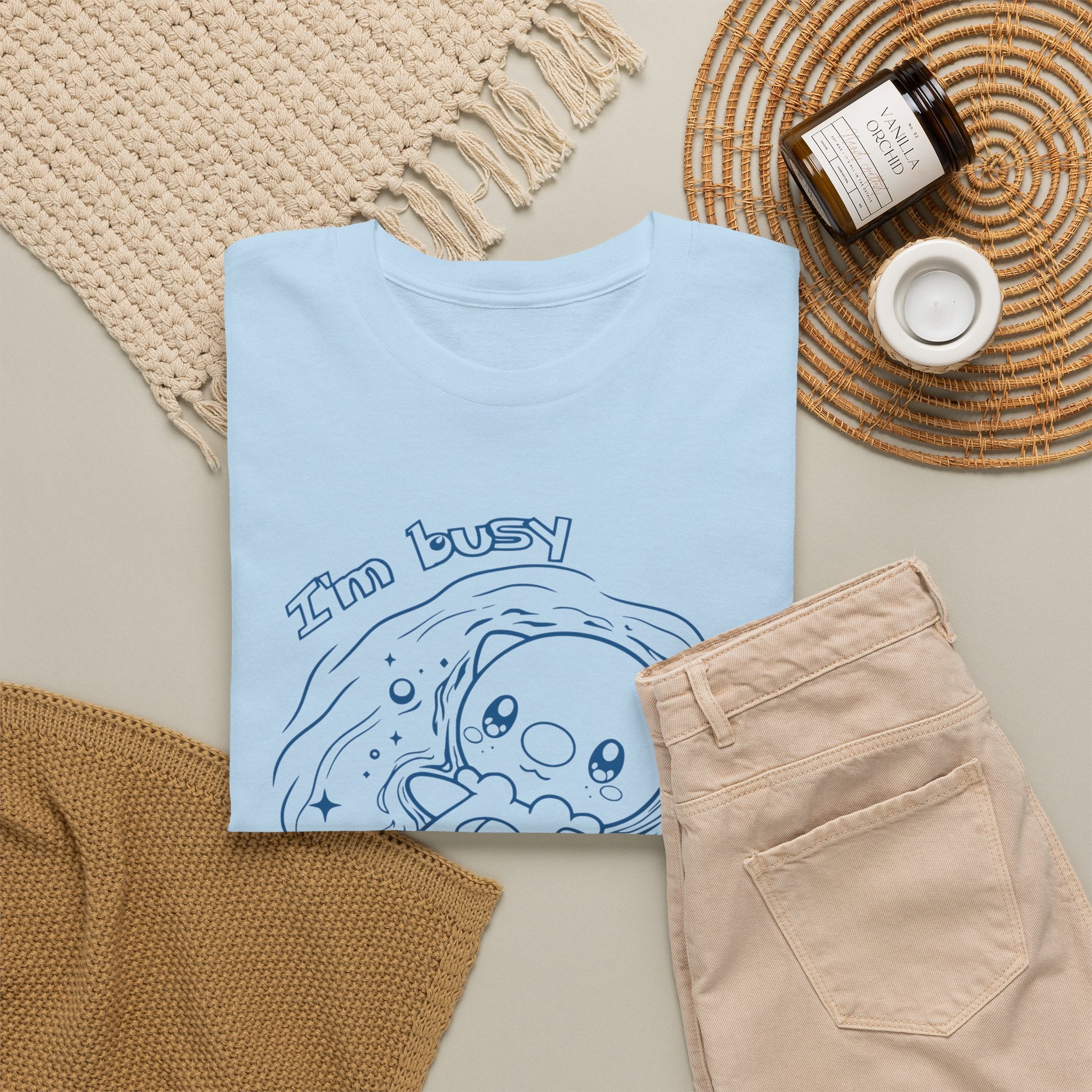 Otter Busy Doing Nothing Funny Quote T-Shirt Cute Otter Swimming Adorable Animal