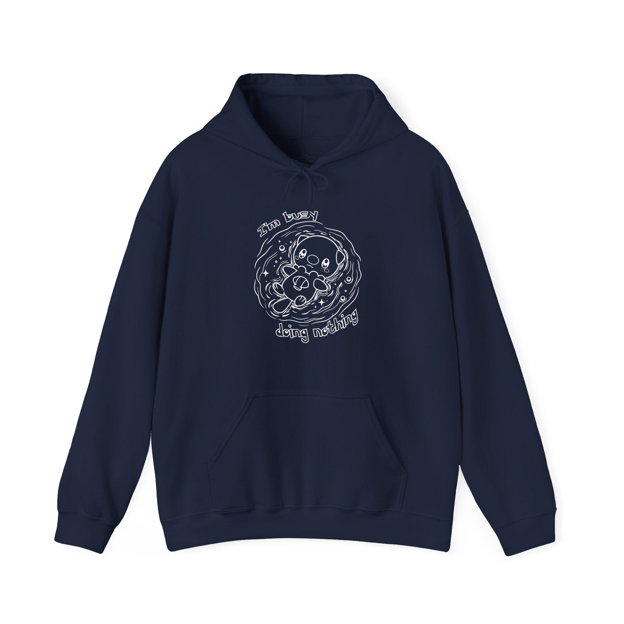 Otter Busy Doing Nothing Otter Hoodie | Cute Swimming Animal Graphic
