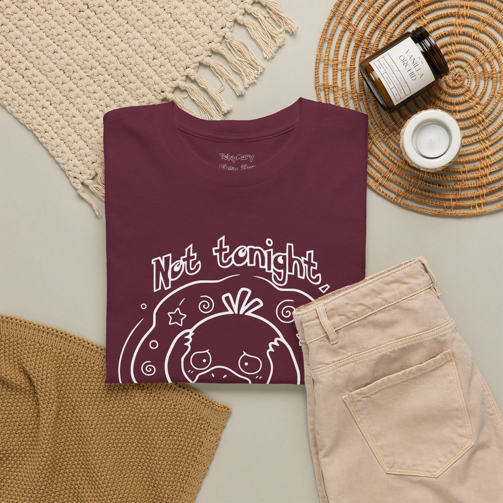 Duck Not Tonight I Have a Headache T-shirt funny kawaii duck illustration Shirt For Wife Or Girlfriend Gift