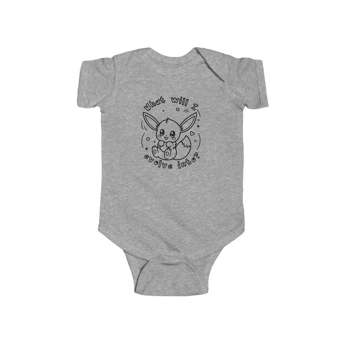Baby Eeveelutions Bodysuit, Pkm Baby Gift, Cute Infant Pkm clothe, What Will I Evolve Into, Kawaii Baby Shower Gift