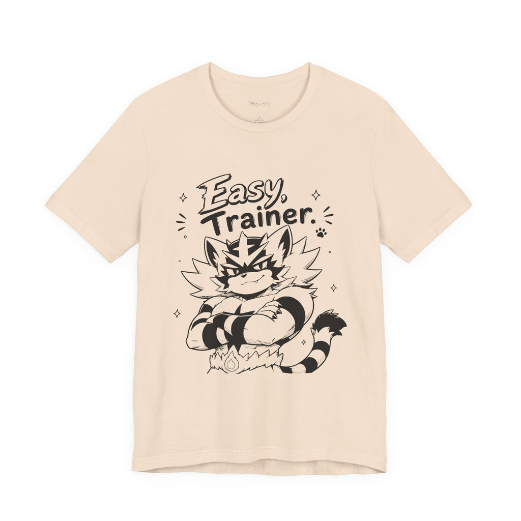 Easy Trainer Easy tiger illustration T-Shirt | cartoon wrestling funny cat graphic tee