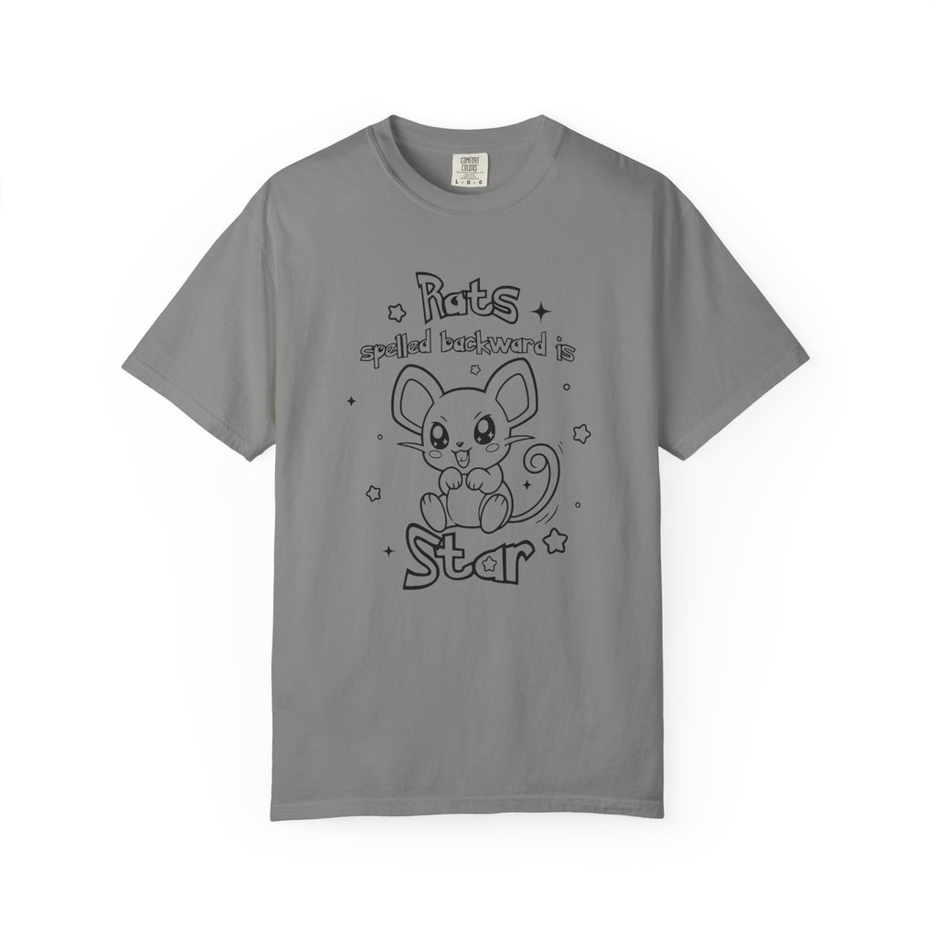 Rats spelled backward is star t-shirt cute Pkm rat animal design tee shirt