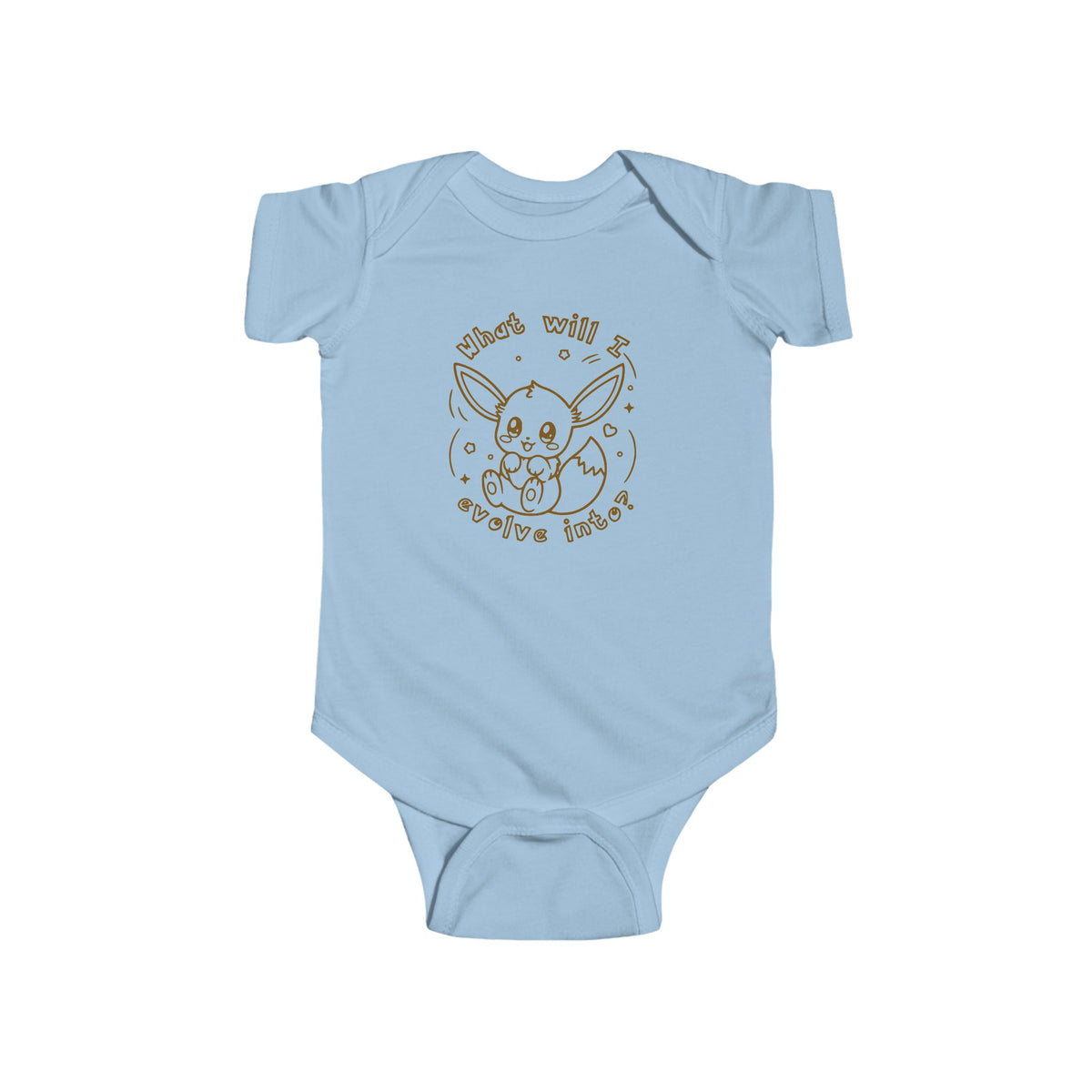 Baby Eeveelutions Bodysuit, Pkm Baby Gift, Cute Infant Pkm clothe, What Will I Evolve Into, Kawaii Baby Shower Gift