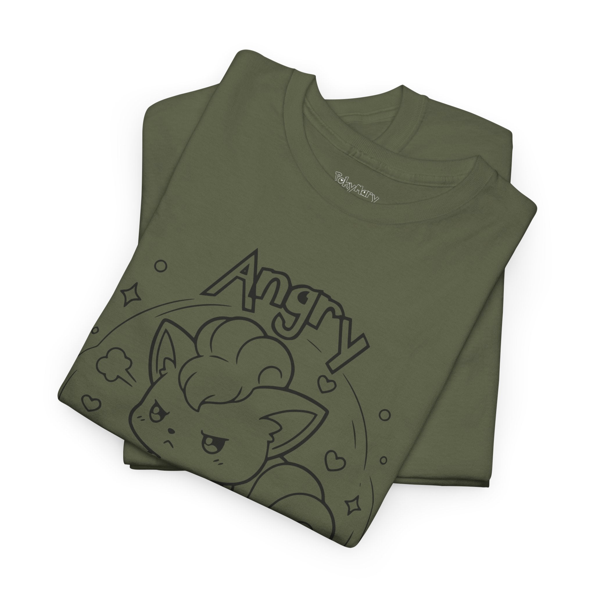 Fox Angry but still cute Grumpy Cute Fox Lady Shirt | Pouting Fox Illustration