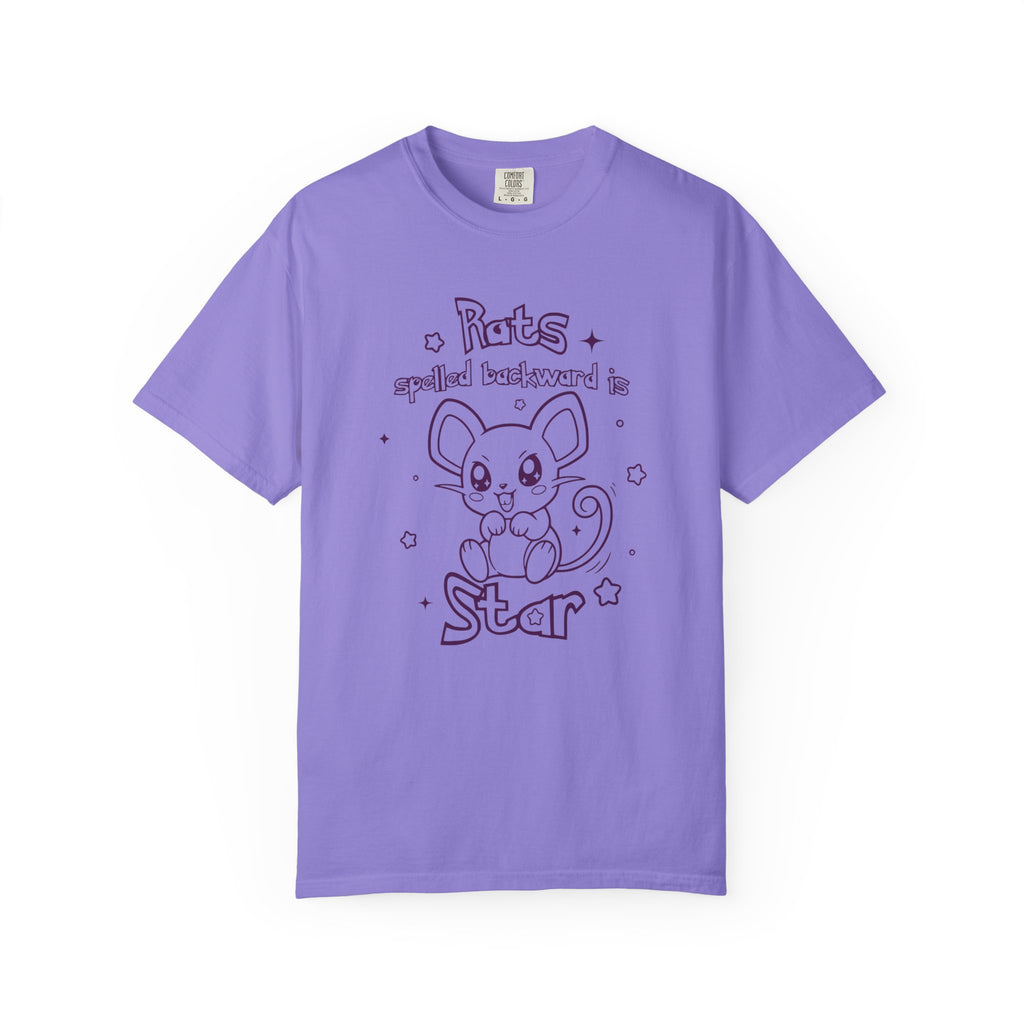 Rats spelled backward is star t-shirt cute Pkm rat animal design tee shirt