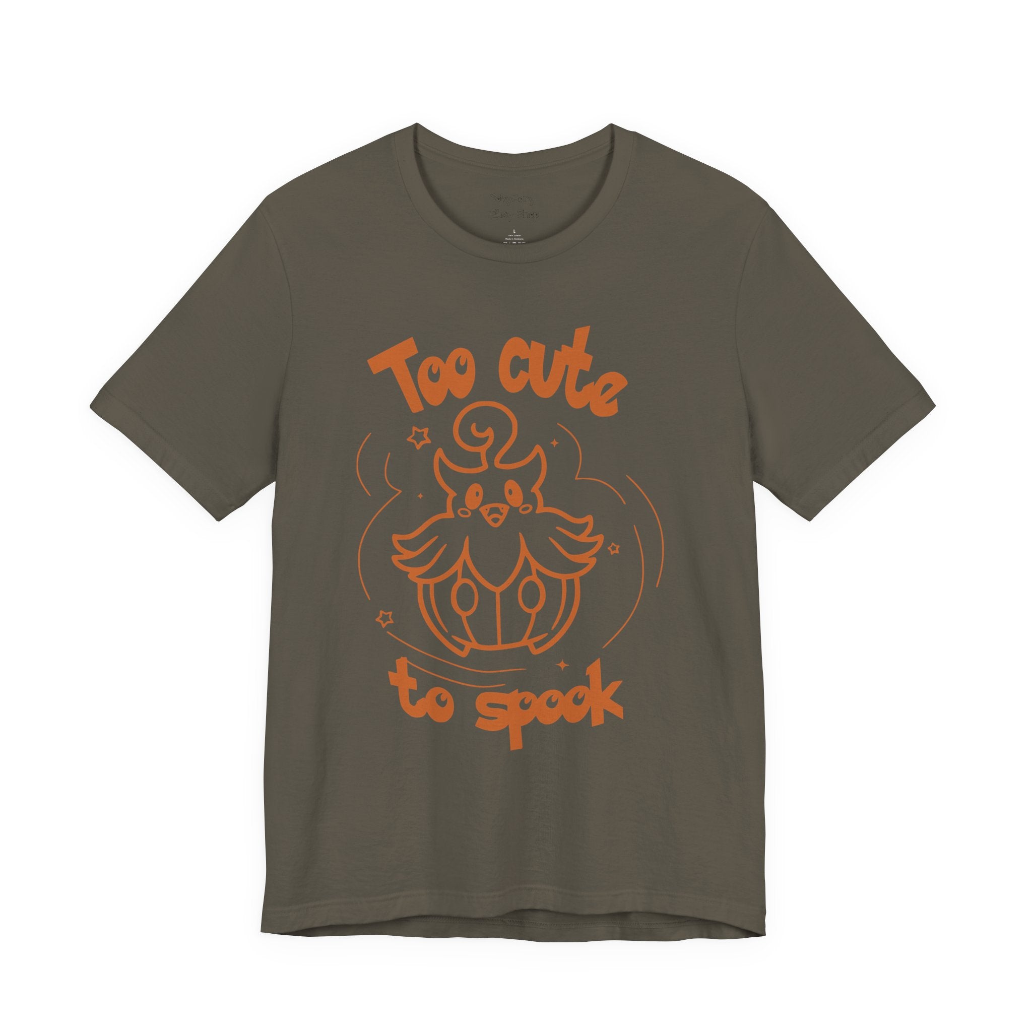 Too Cute to Spook Comfy Tee Shirt | Halloween Theme Gift Ghost Pumpkin T-Shirt for women