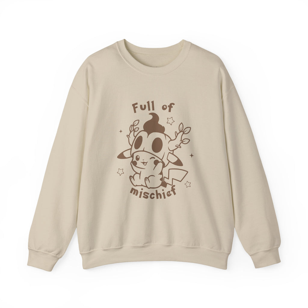 Full of Mischief Sweatshirt | Cute Halloween Ghost Crewneck | Cozy Fall Sweatshirt | Geek Autumn Sweater | Kawaii Spooky Apparel