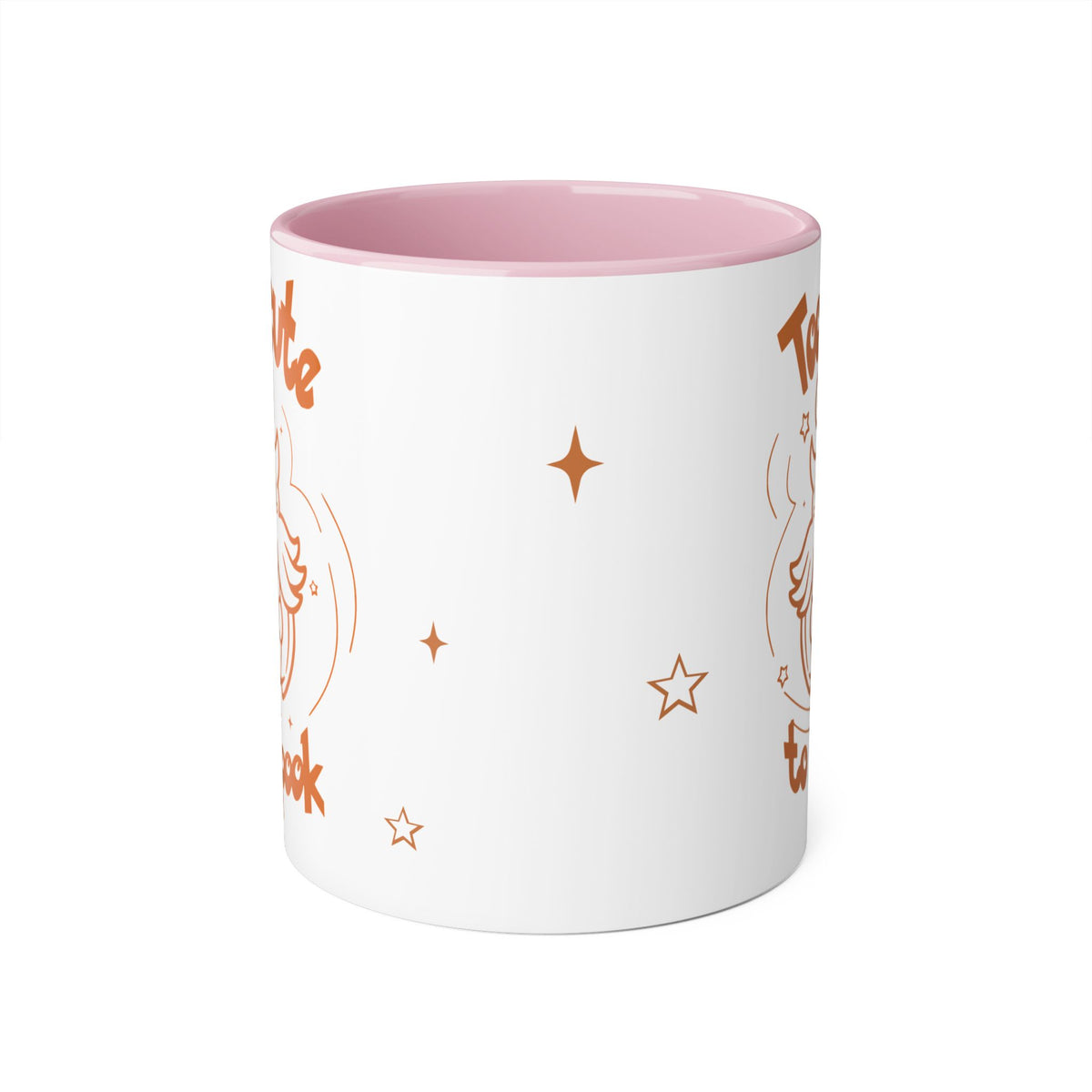 Too Cute to Spook Pumpkin Ghost Halloween Theme Coffee Tea Mug