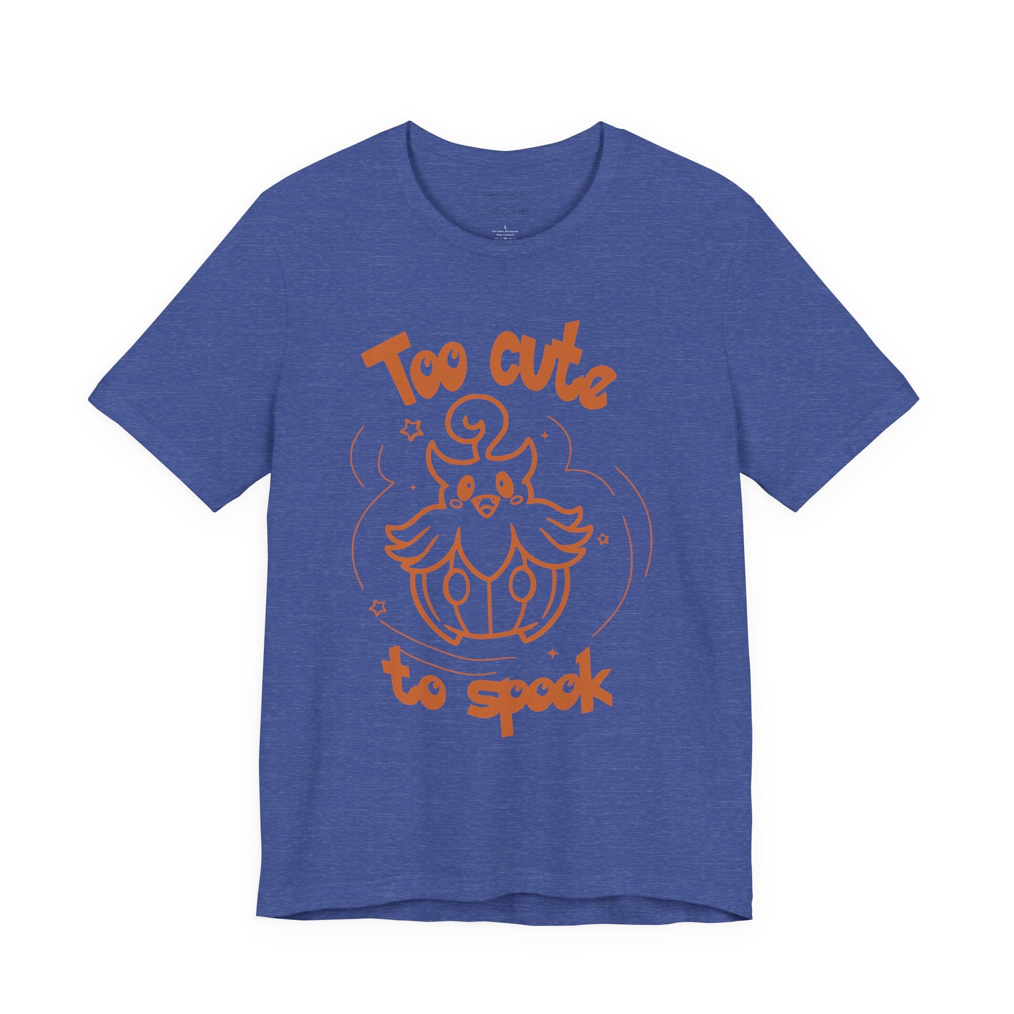 Too Cute to Spook Comfy Tee Shirt | Halloween Theme Gift Ghost Pumpkin T-Shirt for women