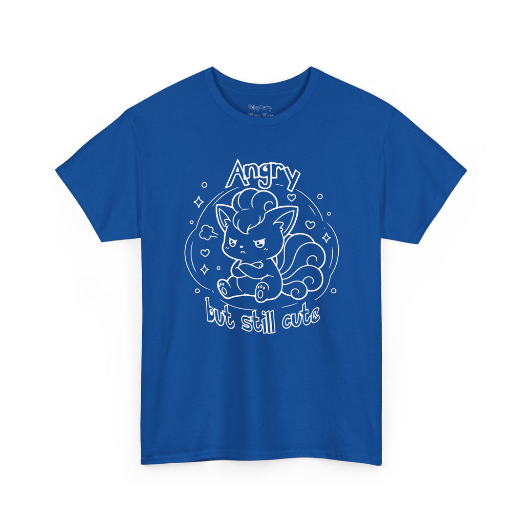 Fox Angry but still cute Grumpy Cute Fox Lady Shirt | Pouting Fox Illustration