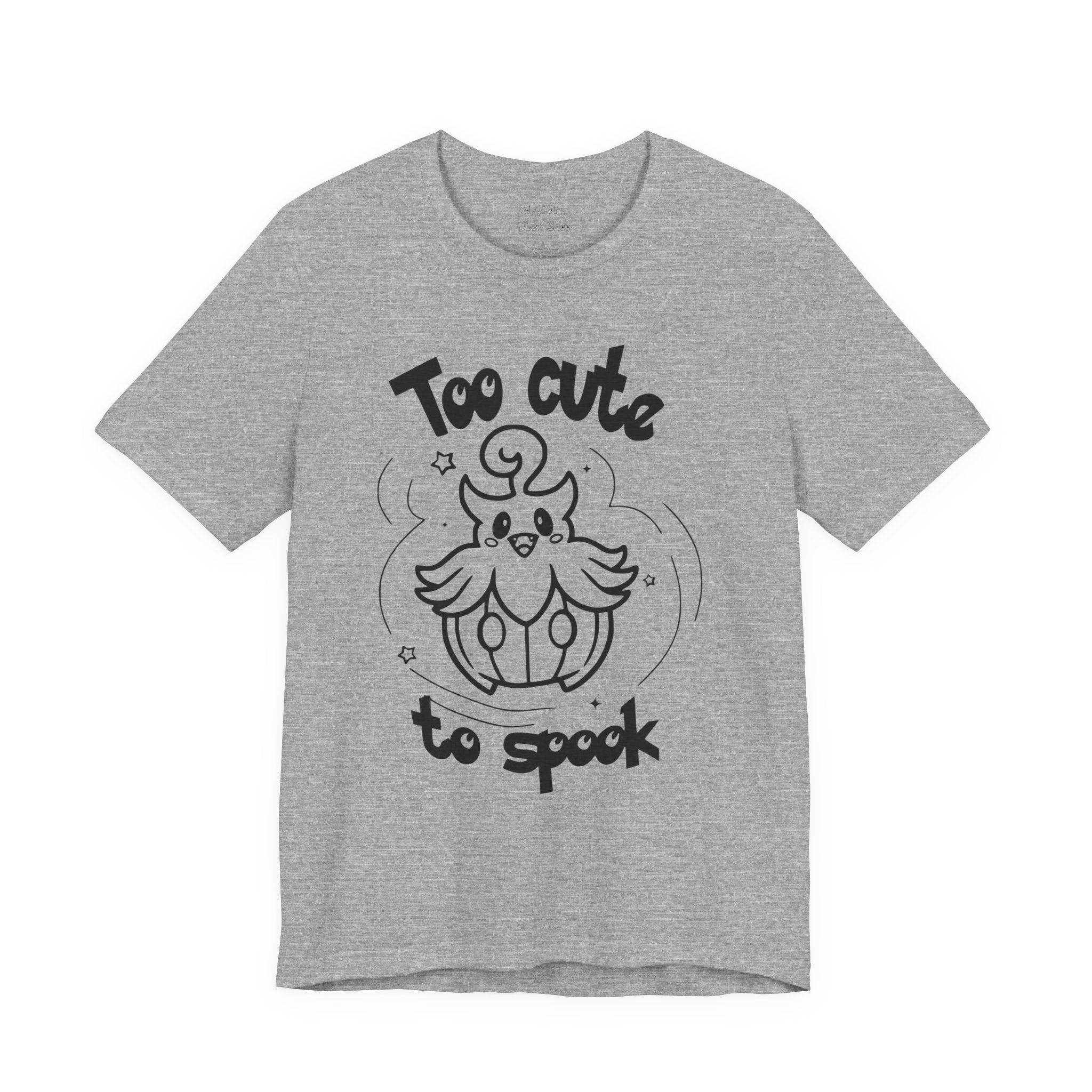 Too Cute to Spook Comfy Tee Shirt | Halloween Theme Gift Ghost Pumpkin T-Shirt for women