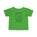 Baby Powered by Milk Infant T-Shirt | Cute Monster Drinking Bottle Shirt