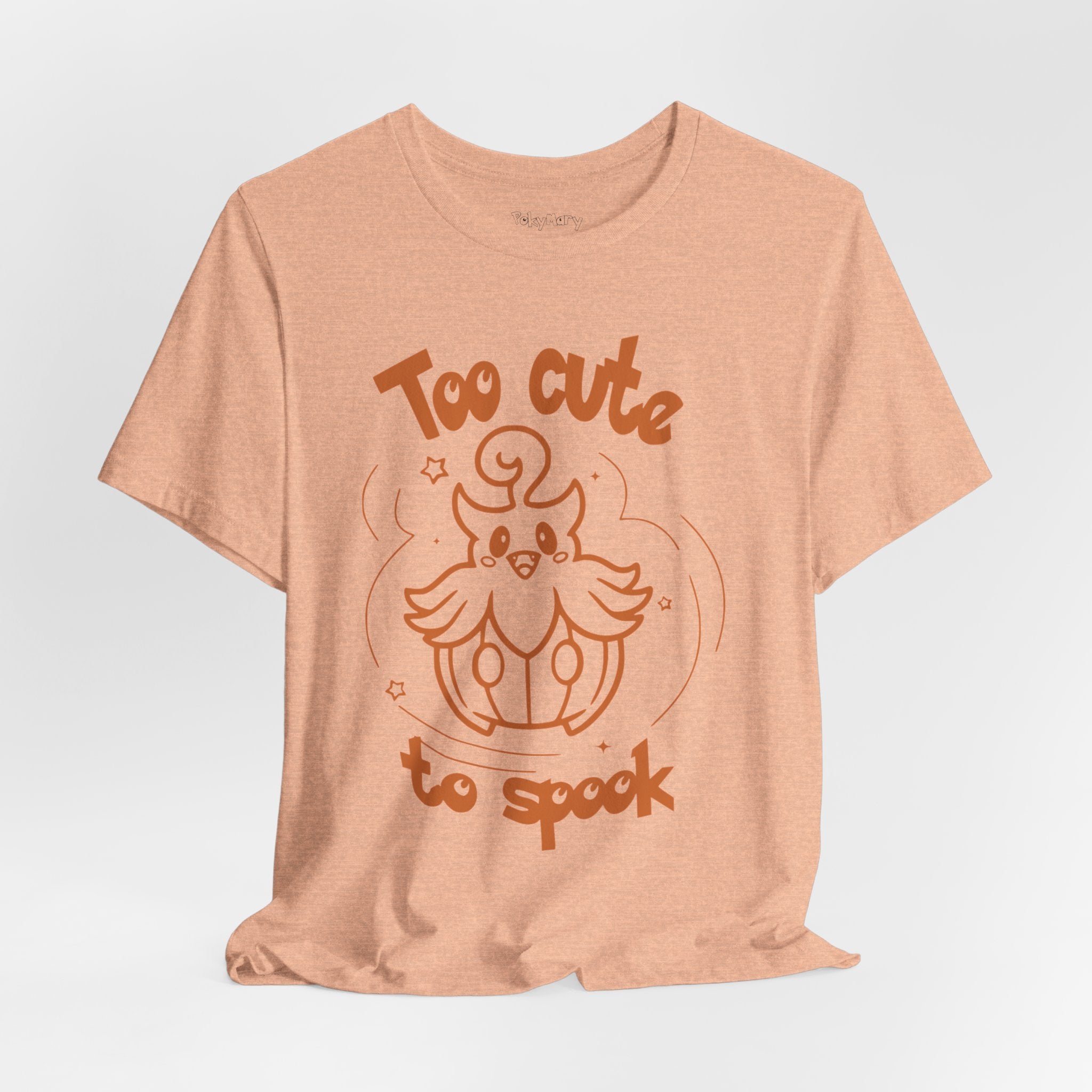 Too Cute to Spook Comfy Tee Shirt | Halloween Theme Gift Ghost Pumpkin T-Shirt for women