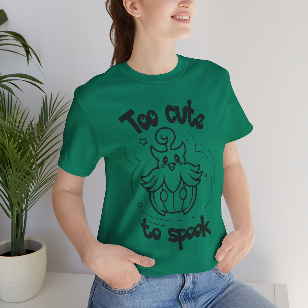 Too Cute to Spook Comfy Tee Shirt | Halloween Theme Gift Ghost Pumpkin T-Shirt for women