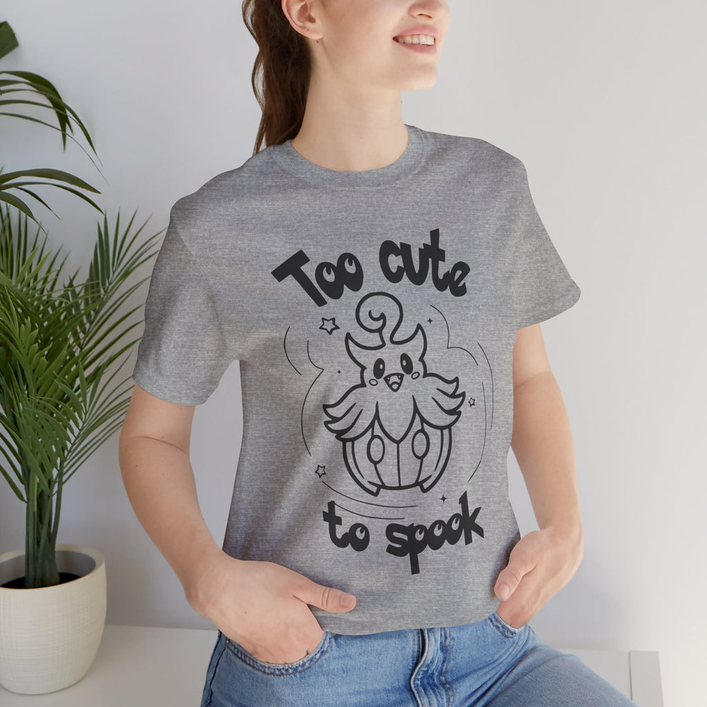 Too Cute to Spook Comfy Tee Shirt | Halloween Theme Gift Ghost Pumpkin T-Shirt for women