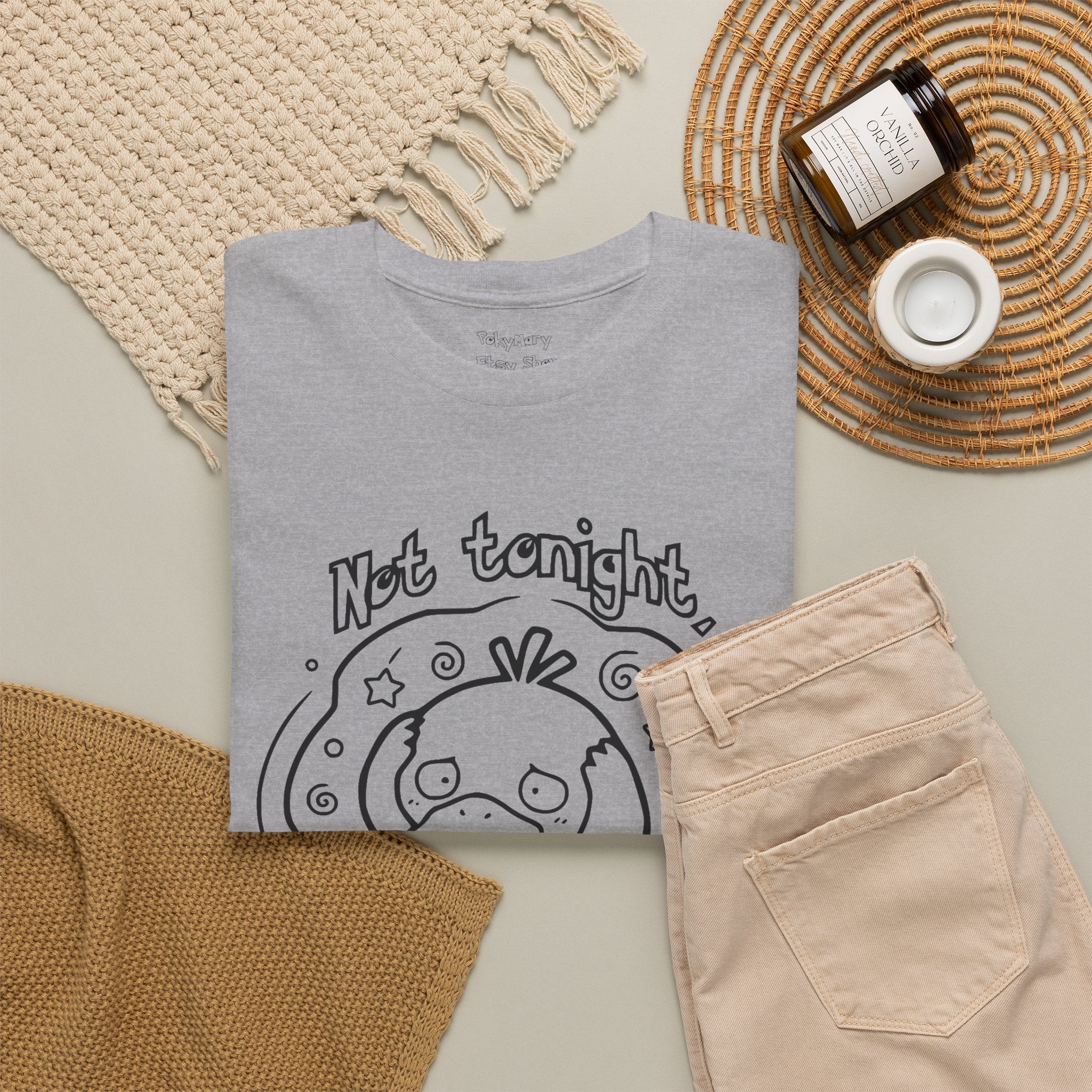 Duck Not Tonight I Have a Headache T-shirt funny kawaii duck illustration Shirt For Wife Or Girlfriend Gift