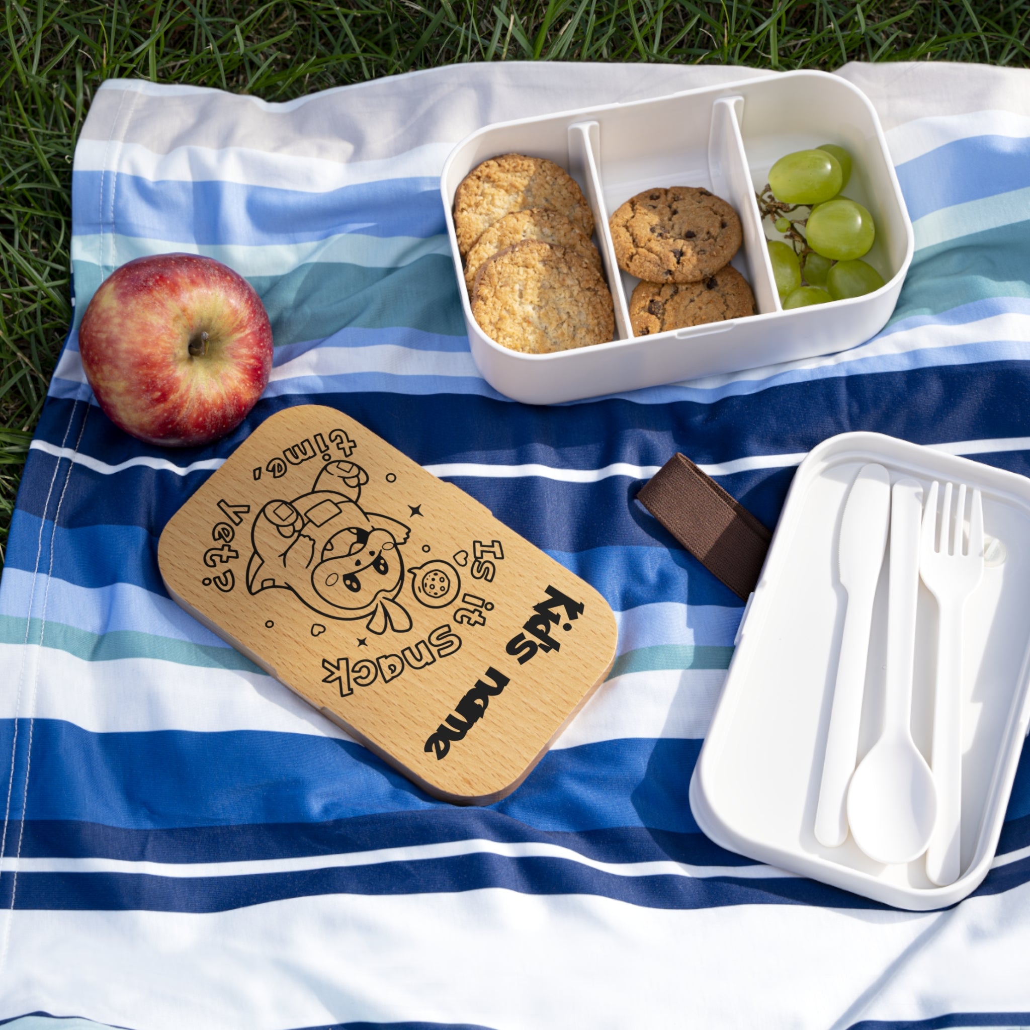 Name Personalized Bento Box — Fuecoco-inspired