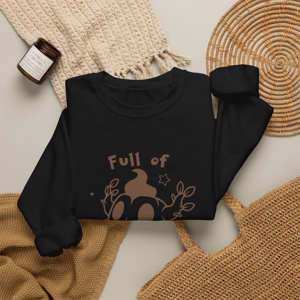 Full of Mischief Sweatshirt | Cute Halloween Ghost Crewneck | Cozy Fall Sweatshirt | Geek Autumn Sweater | Kawaii Spooky Apparel