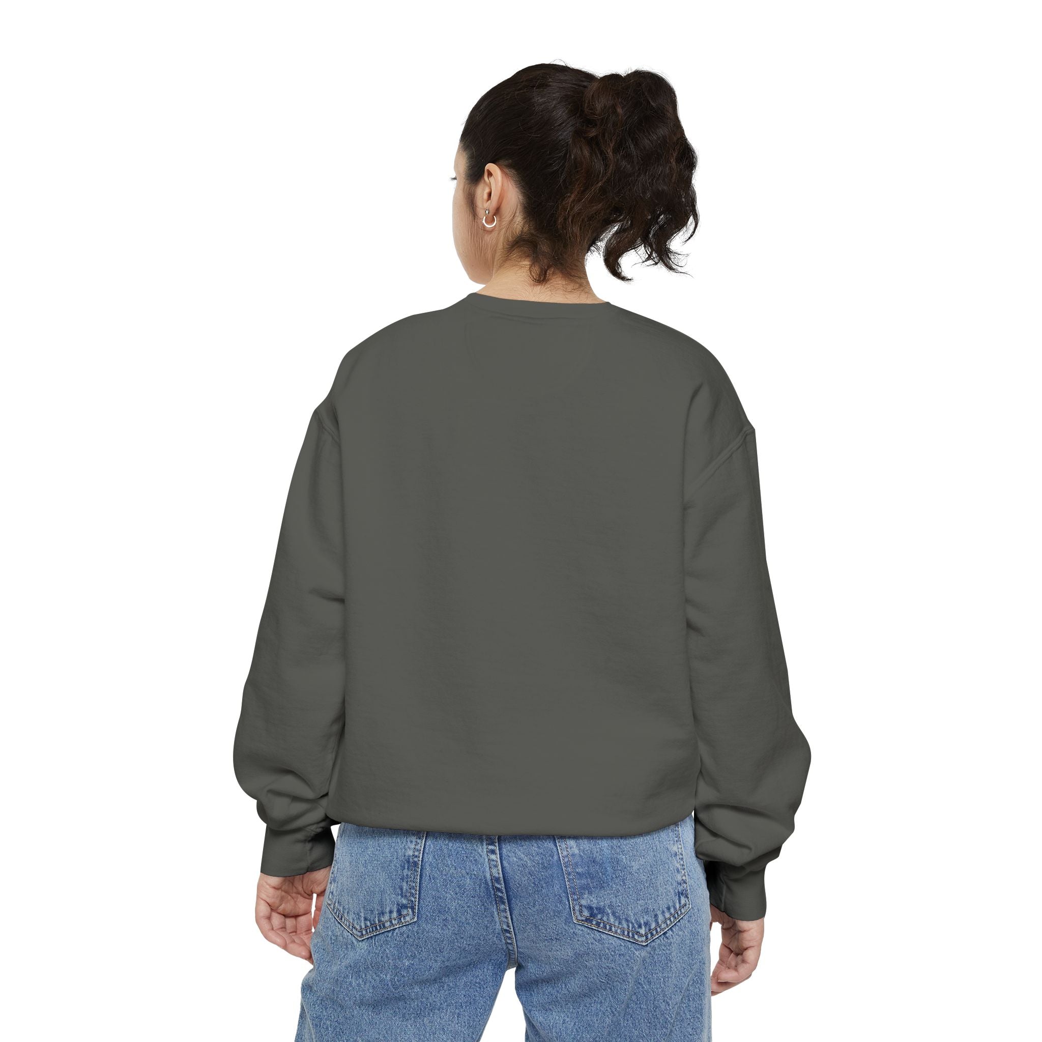 Too Cute to Spook Crewneck Sweatshirt | Comfy Halloween Theme Ghost Pumpkin Design