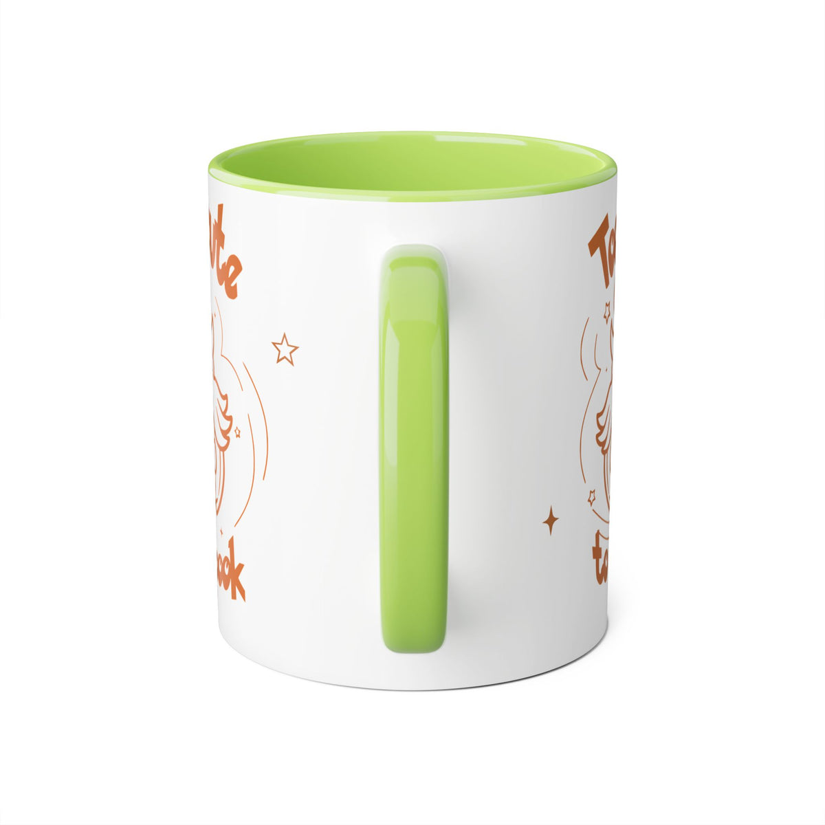 Too Cute to Spook Pumpkin Ghost Halloween Theme Coffee Tea Mug