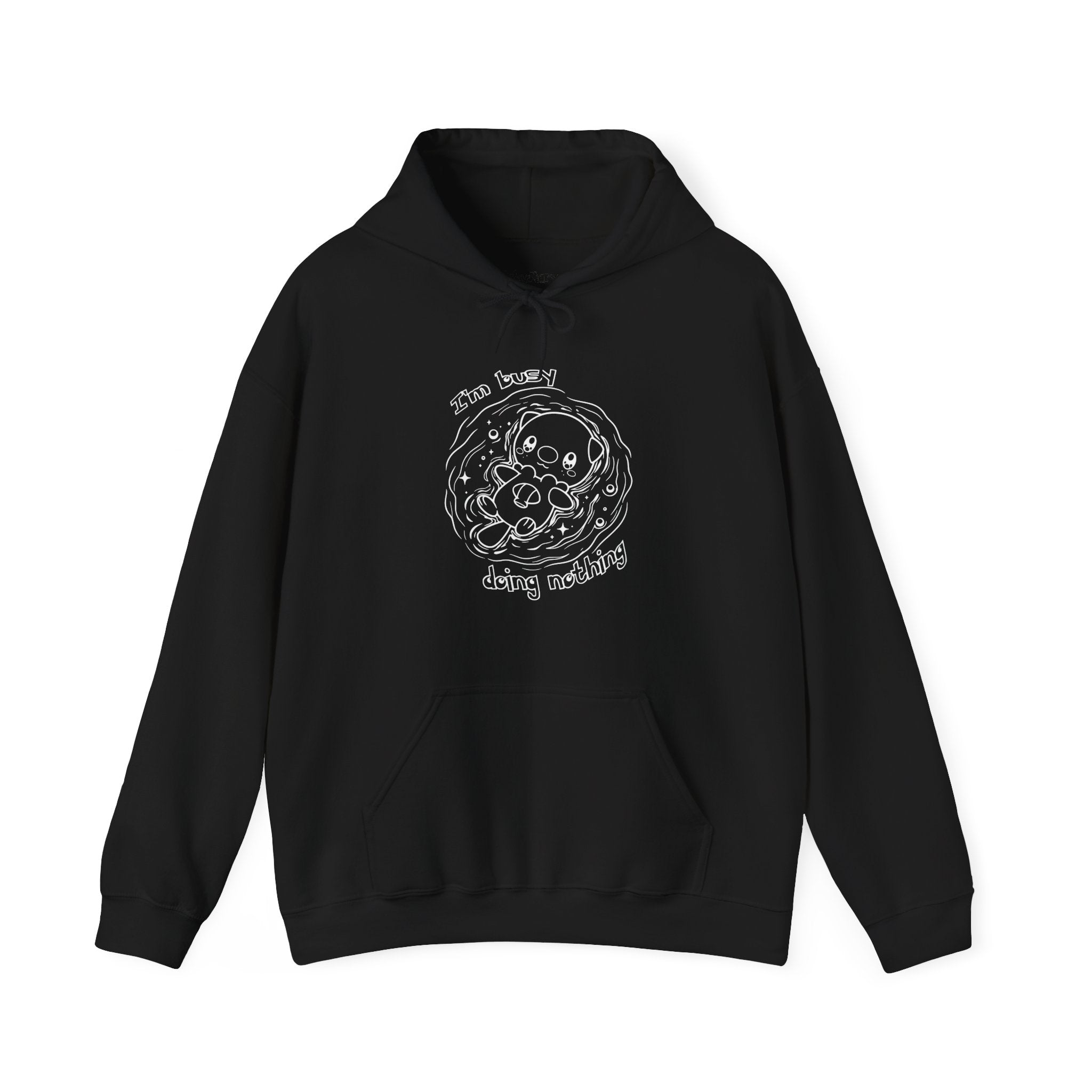 Otter Busy Doing Nothing Otter Hoodie | Cute Swimming Animal Graphic