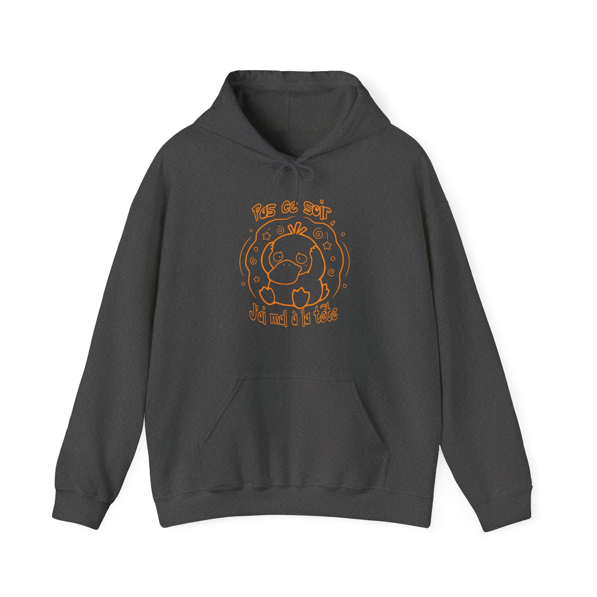 Hoodie inspiré de Psykokwak (Psyduck), Pas ce soir, j'ai mal à la tête