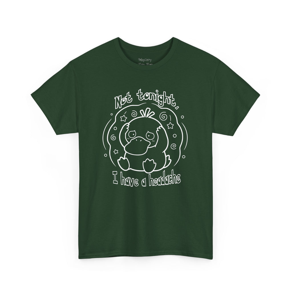 Duck Not Tonight I Have a Headache T-shirt funny kawaii duck illustration Shirt For Wife Or Girlfriend Gift
