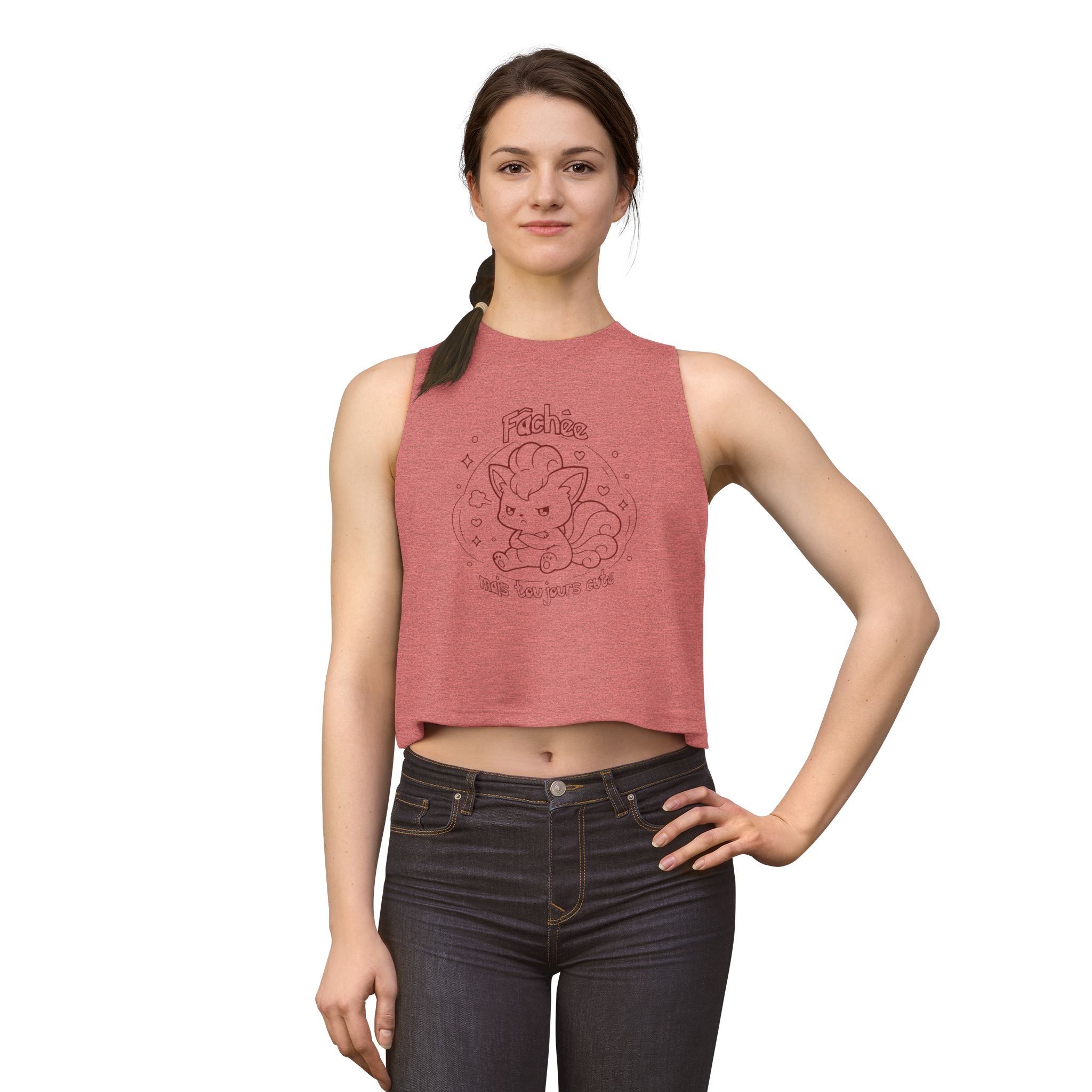 Crop Top inspiré de Goupix (Vulpix), Fâchée mais toujours cute