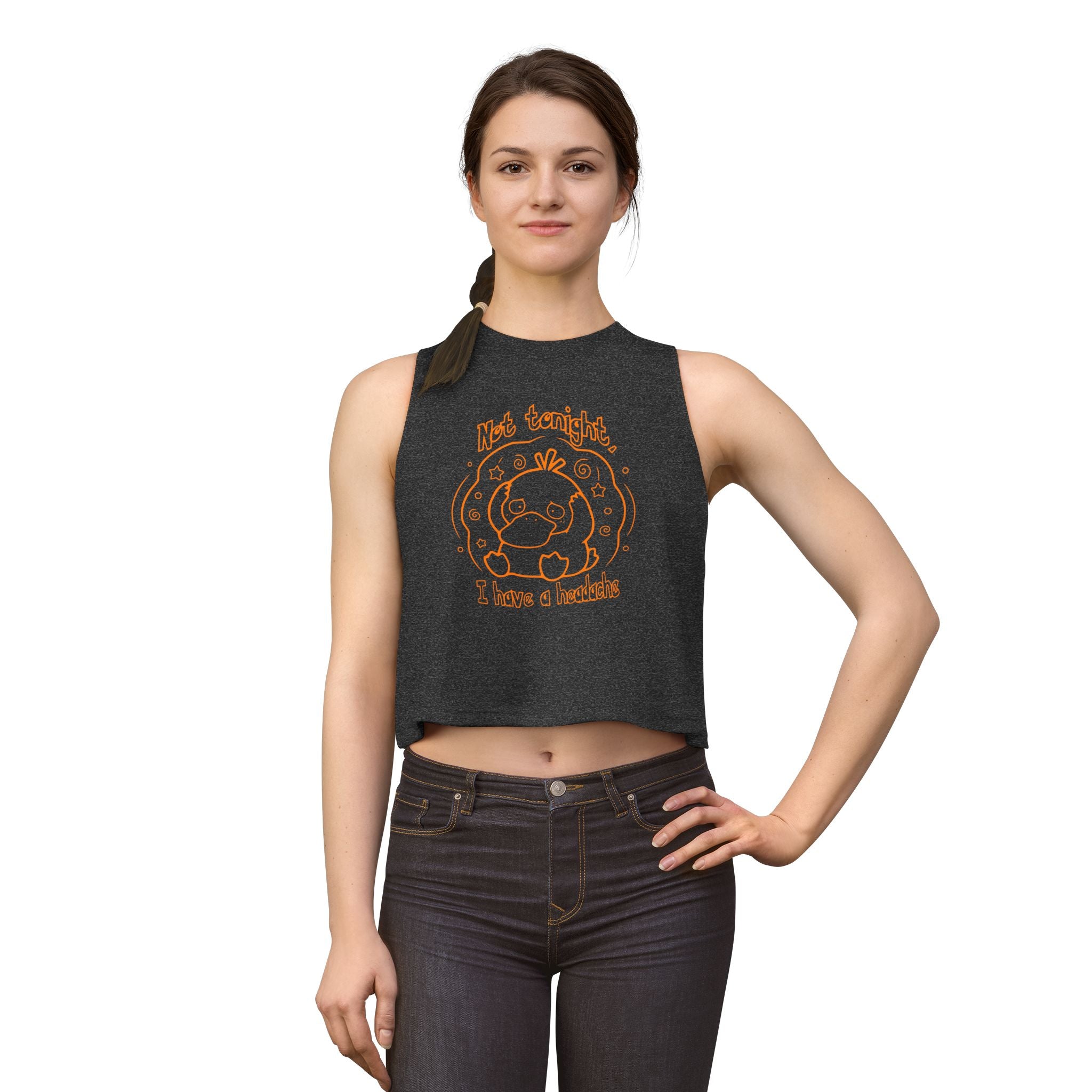 Duck Not Tonight I Have a Headache tank top funny kawaii duck illustration For Wife Or Girlfriend Gift