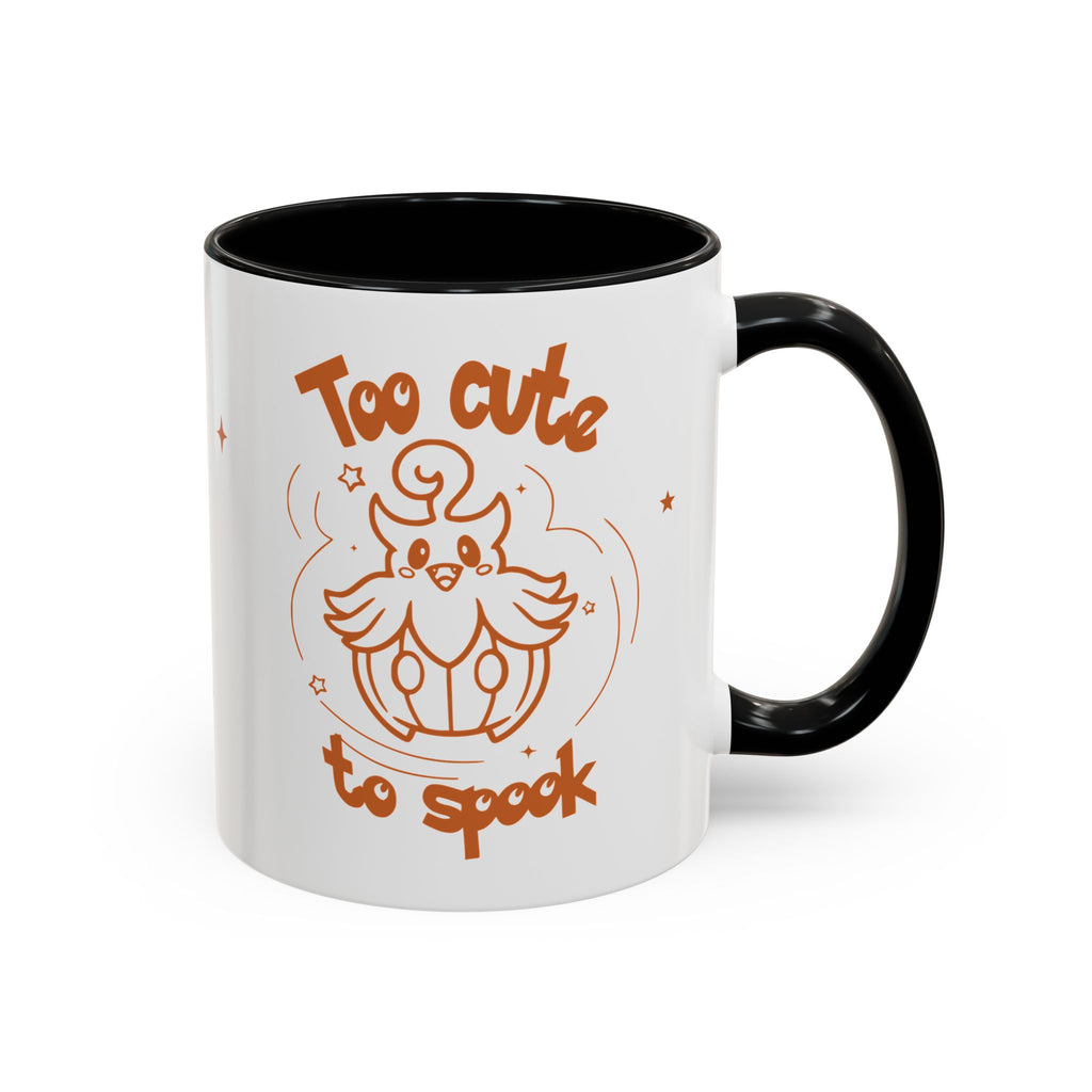 Too Cute to Spook Pumpkin Ghost Halloween Theme Mug | Accent Coffee Mug 11oz 15oz
