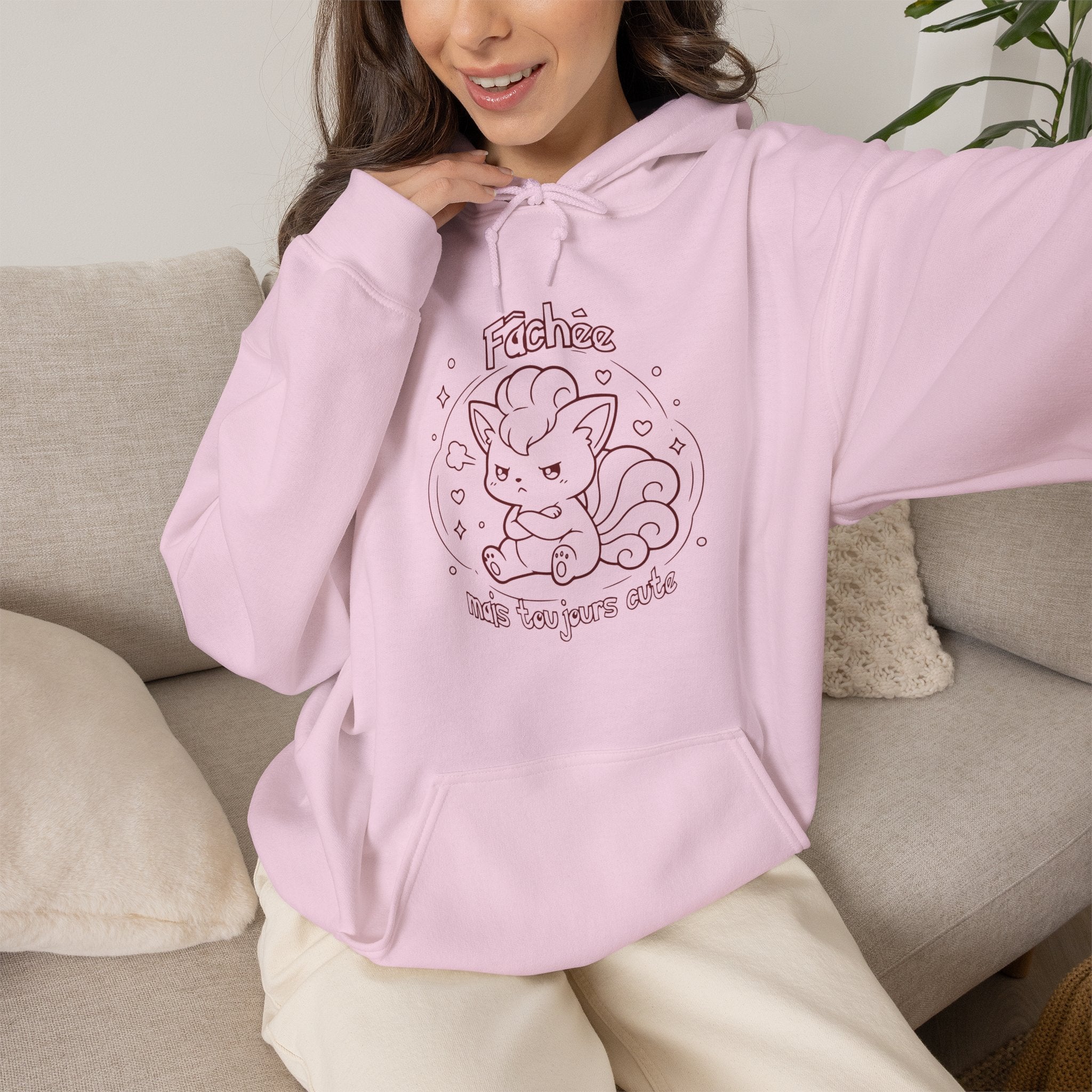 Hoodie inspiré de Goupix (Vulpix), fâchée mais toujours cute