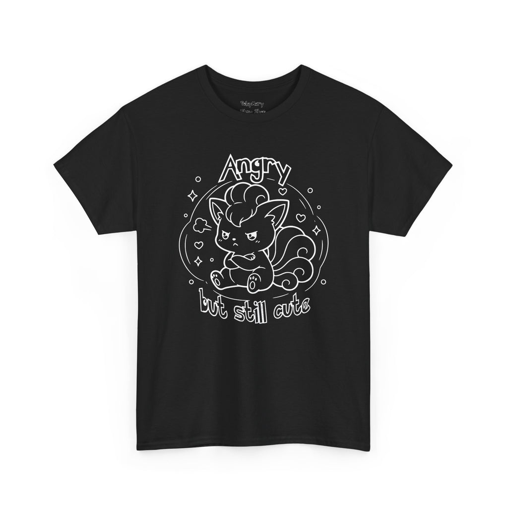 Fox Angry but still cute Grumpy Cute Fox Lady Shirt | Pouting Fox Illustration
