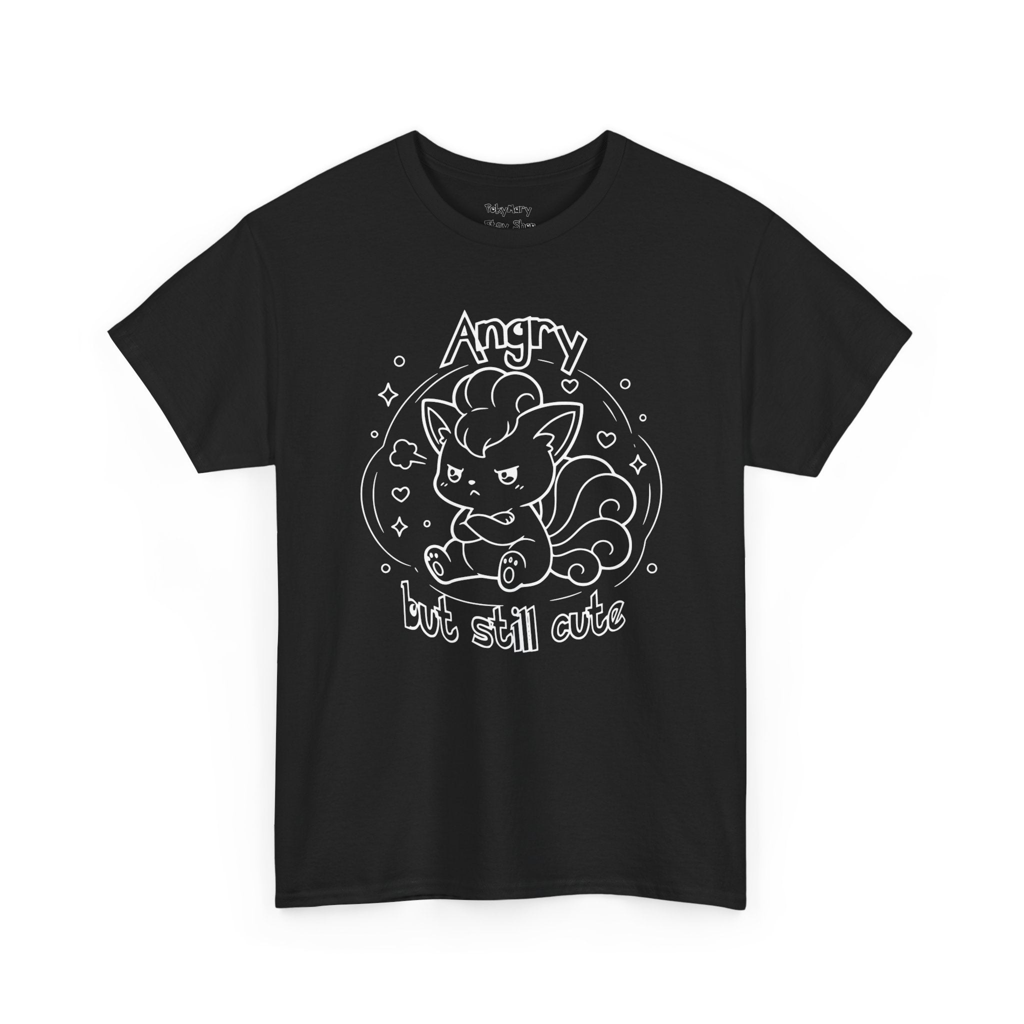 Fox Angry but still cute Grumpy Cute Fox Lady Shirt | Pouting Fox Illustration