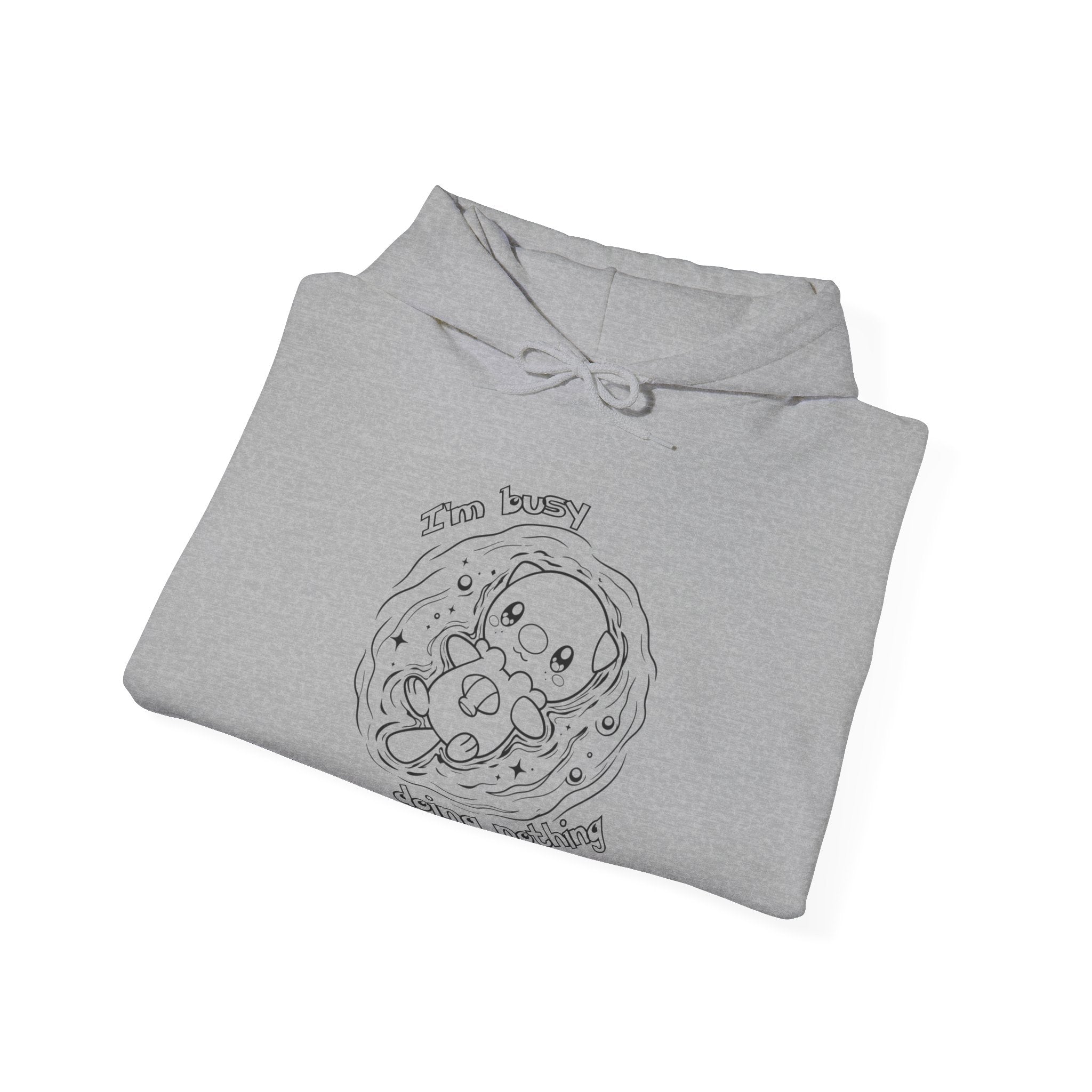 Otter Busy Doing Nothing Otter Hoodie | Cute Swimming Animal Graphic