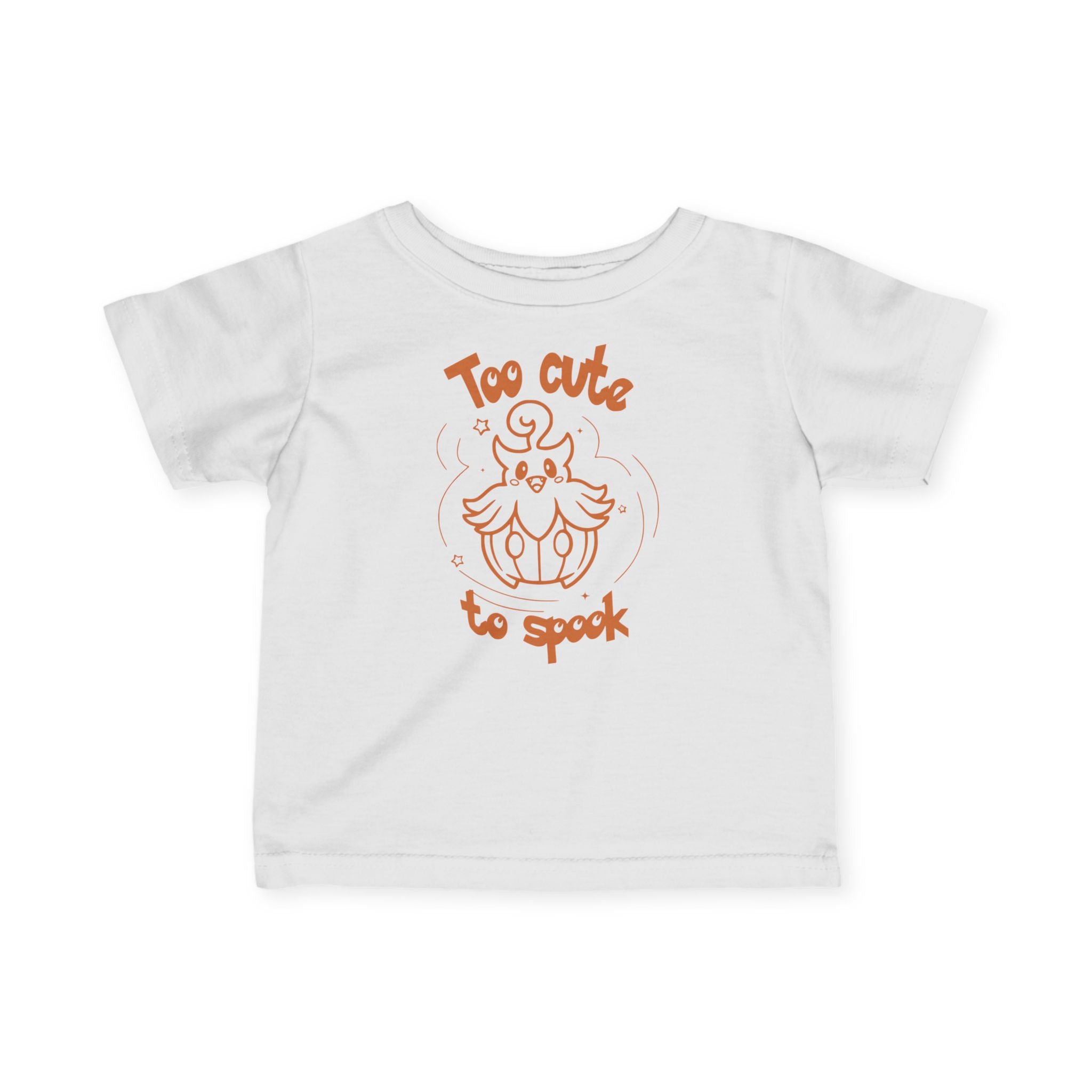 Too Cute To Spook infant tee | Halloween Pumpkin Ghost baby shirt