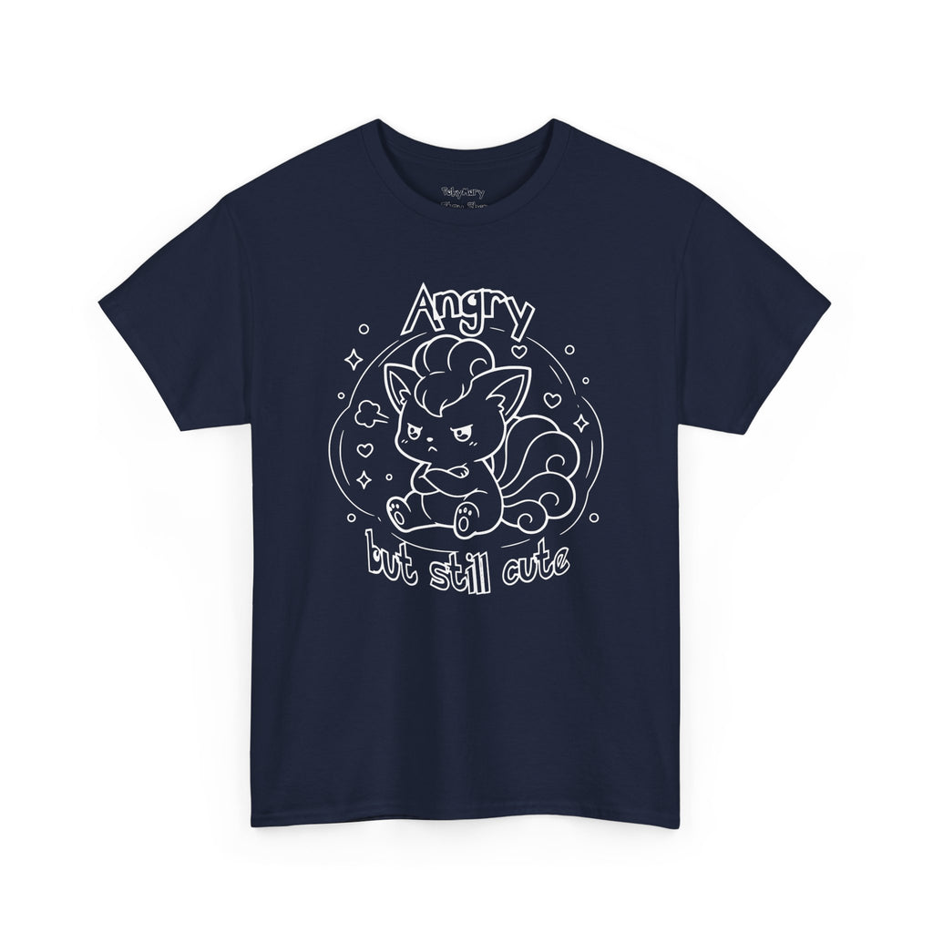 Fox Angry but still cute Grumpy Cute Fox Lady Shirt | Pouting Fox Illustration